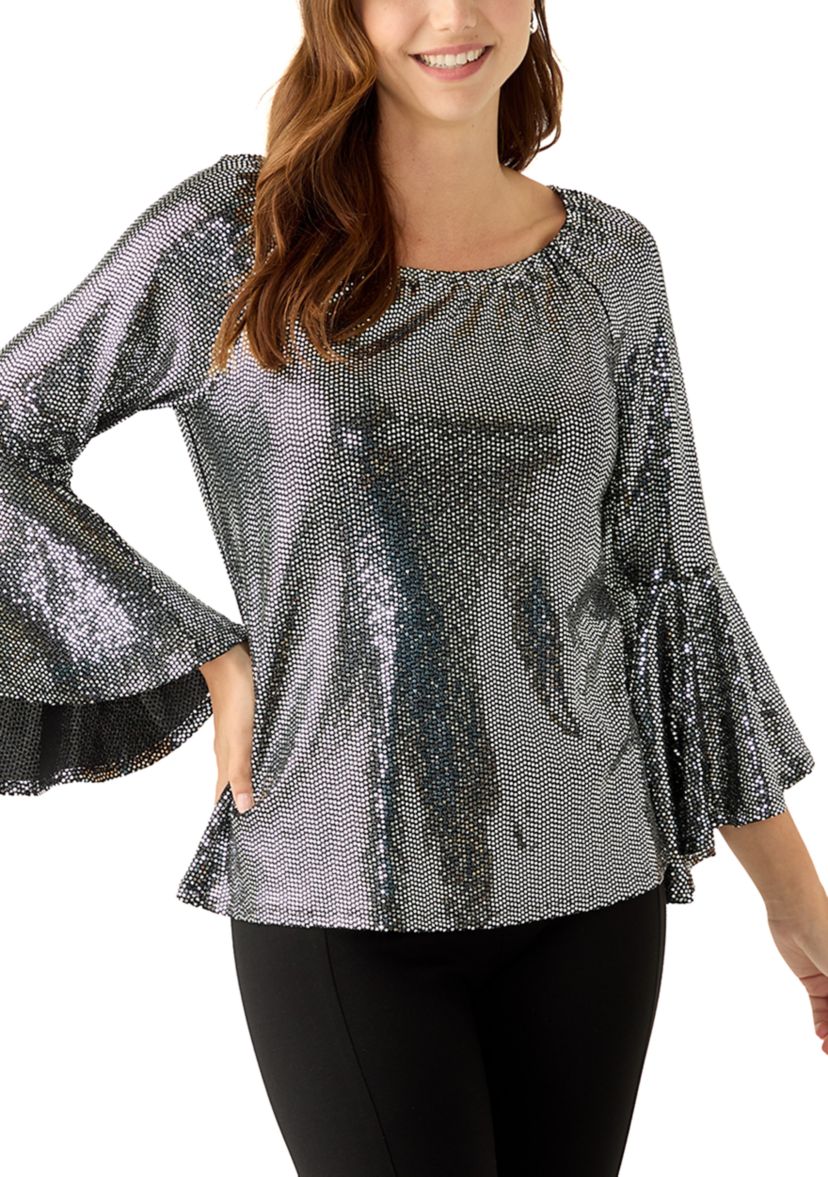 Womens Tulip Sleeve Disco Dream Blouse