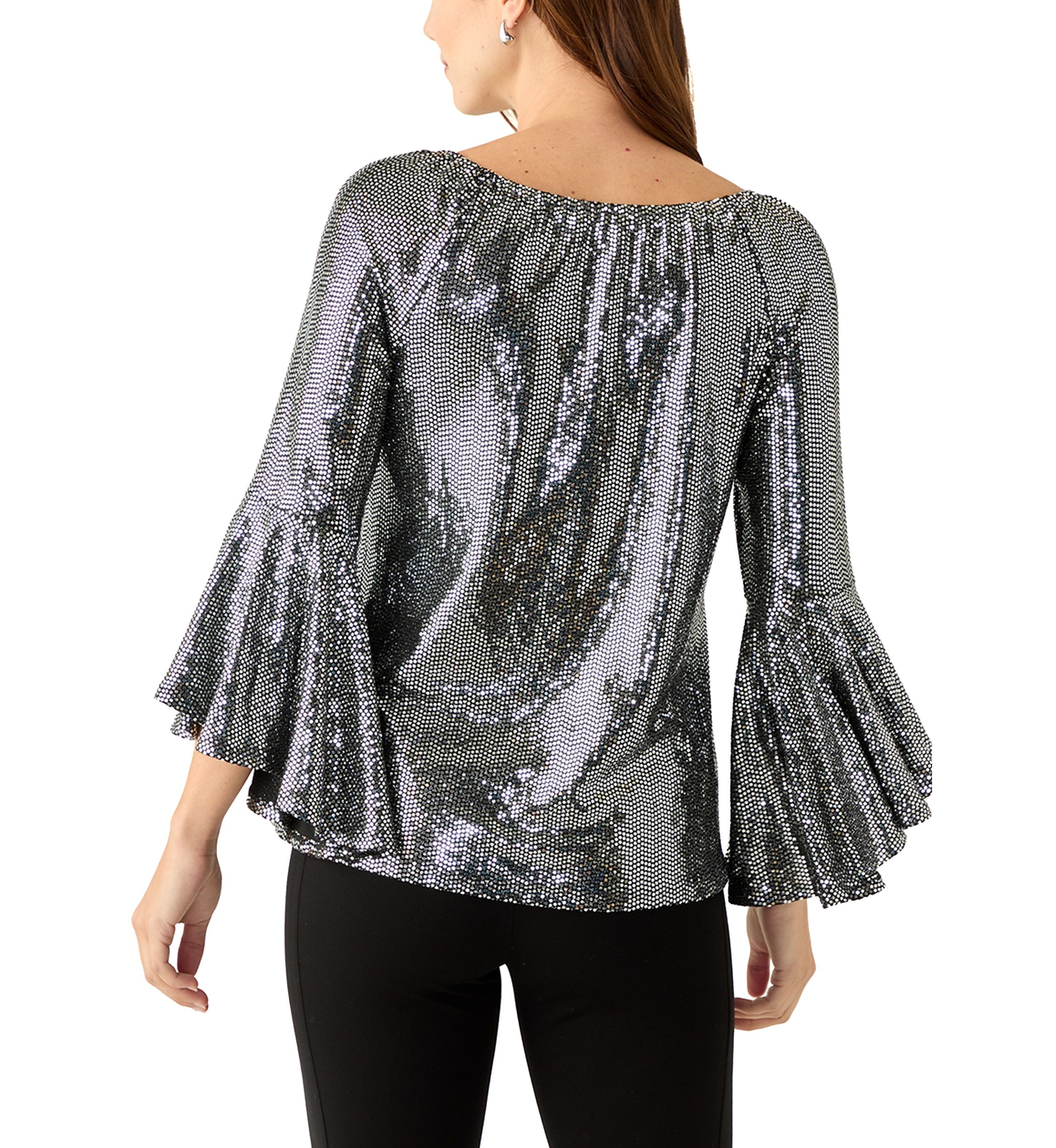 Womens Tulip Sleeve Disco Dream Blouse
