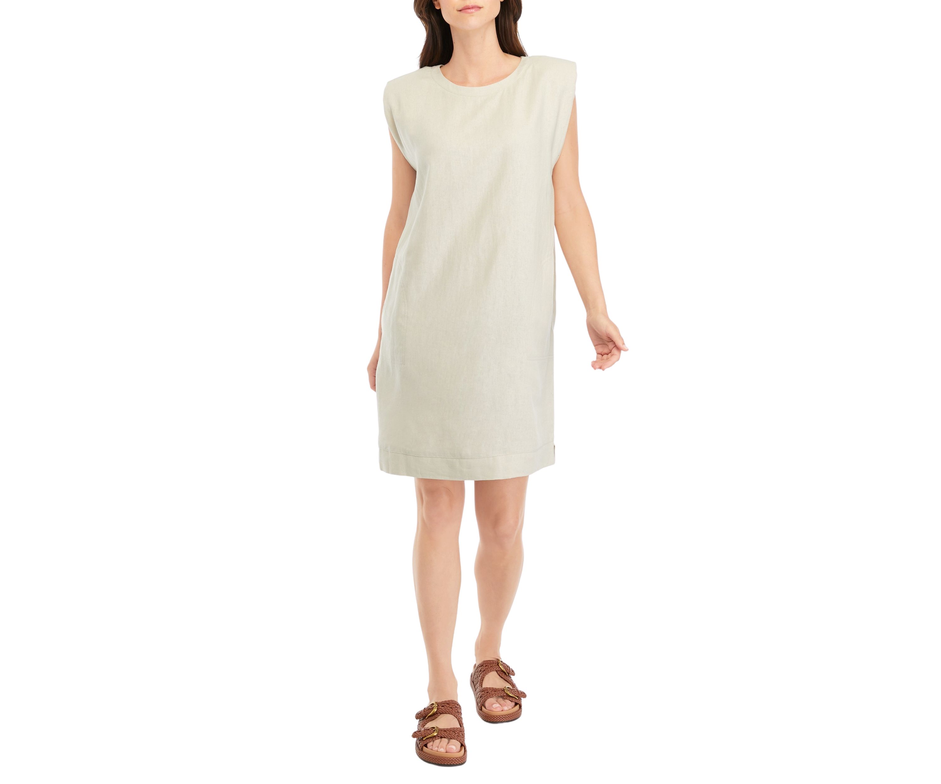 Womens Linen Sheath Dress