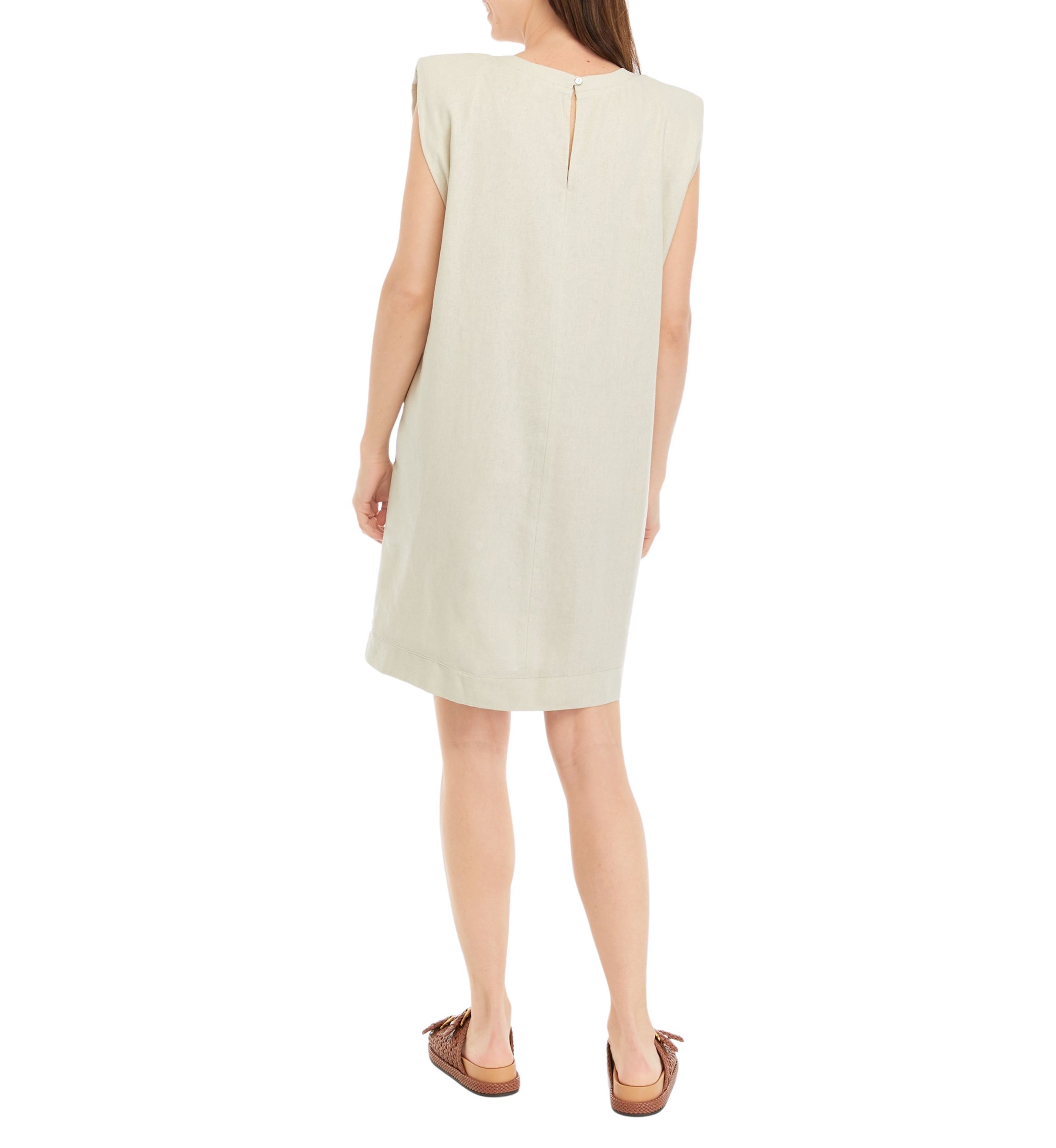 chinese dress ladies Allie Rose Linen Shift Dress with Pockets in Natural – Girl Intuitive