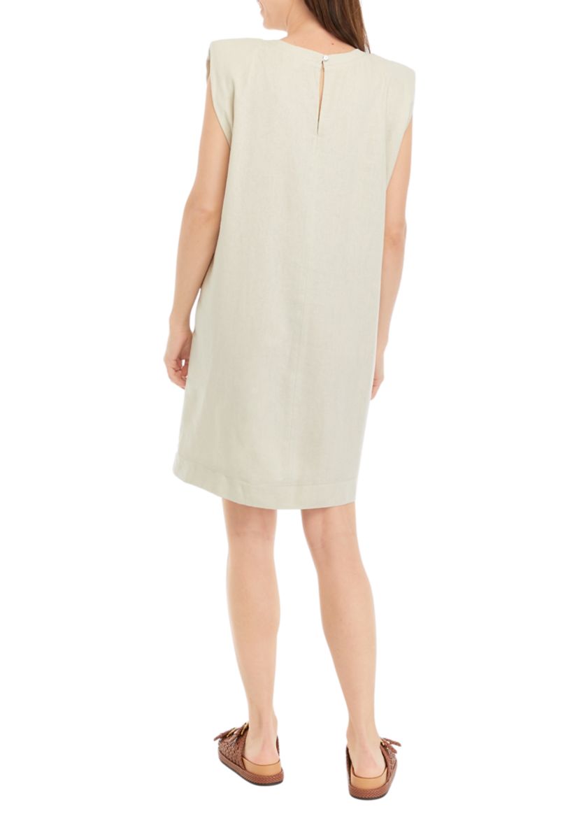 Womens Linen Sheath Dress
