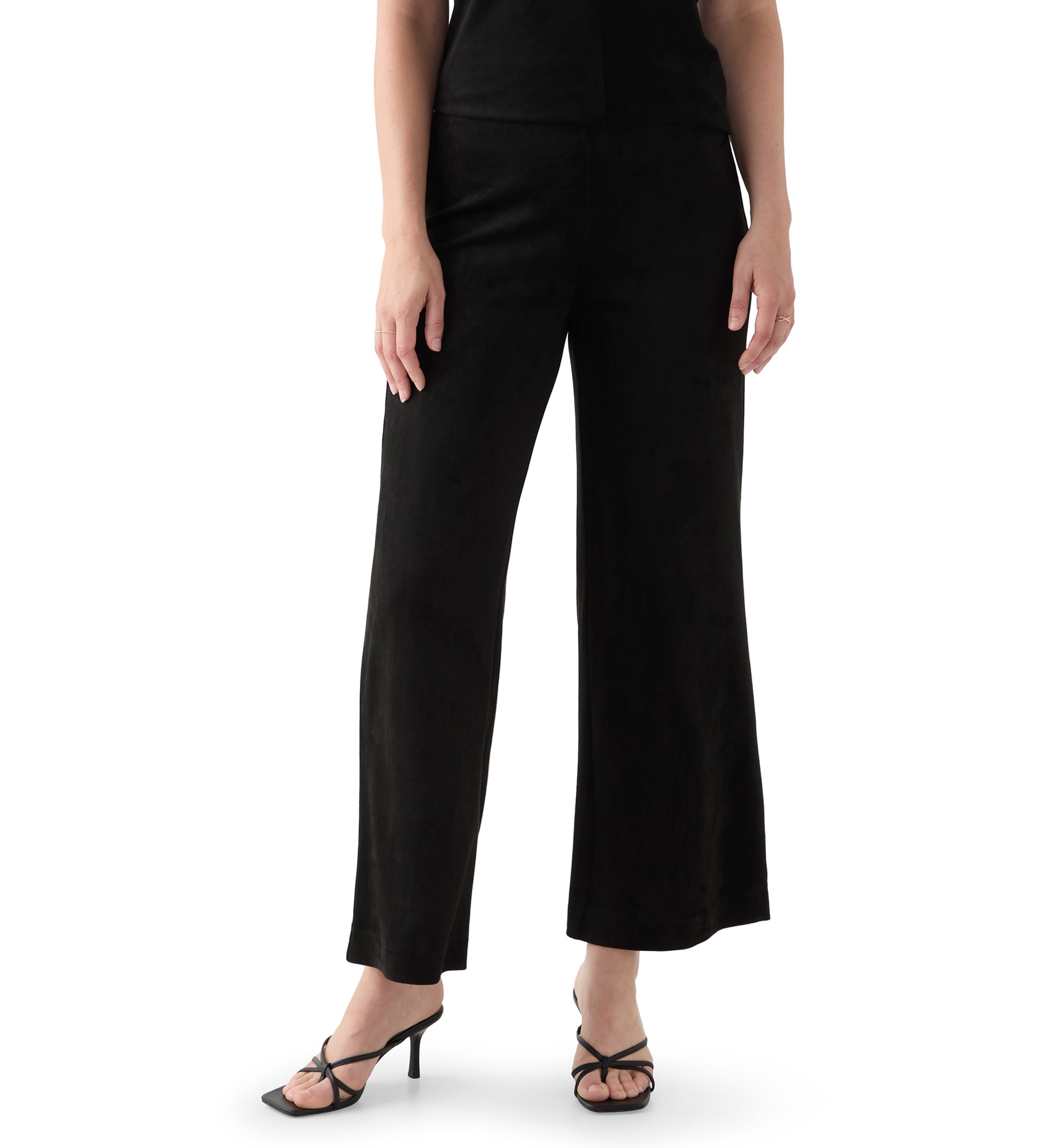 Womens Faux Suede Pull On Pants