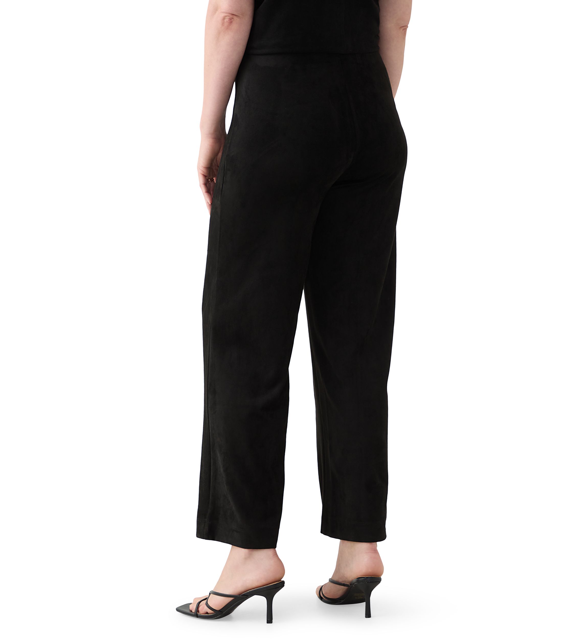 Womens Faux Suede Pull On Pants