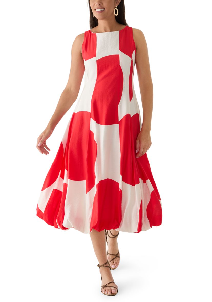 Single Thread Women's Sleeveless Large Dot Bubble Dress | Belk