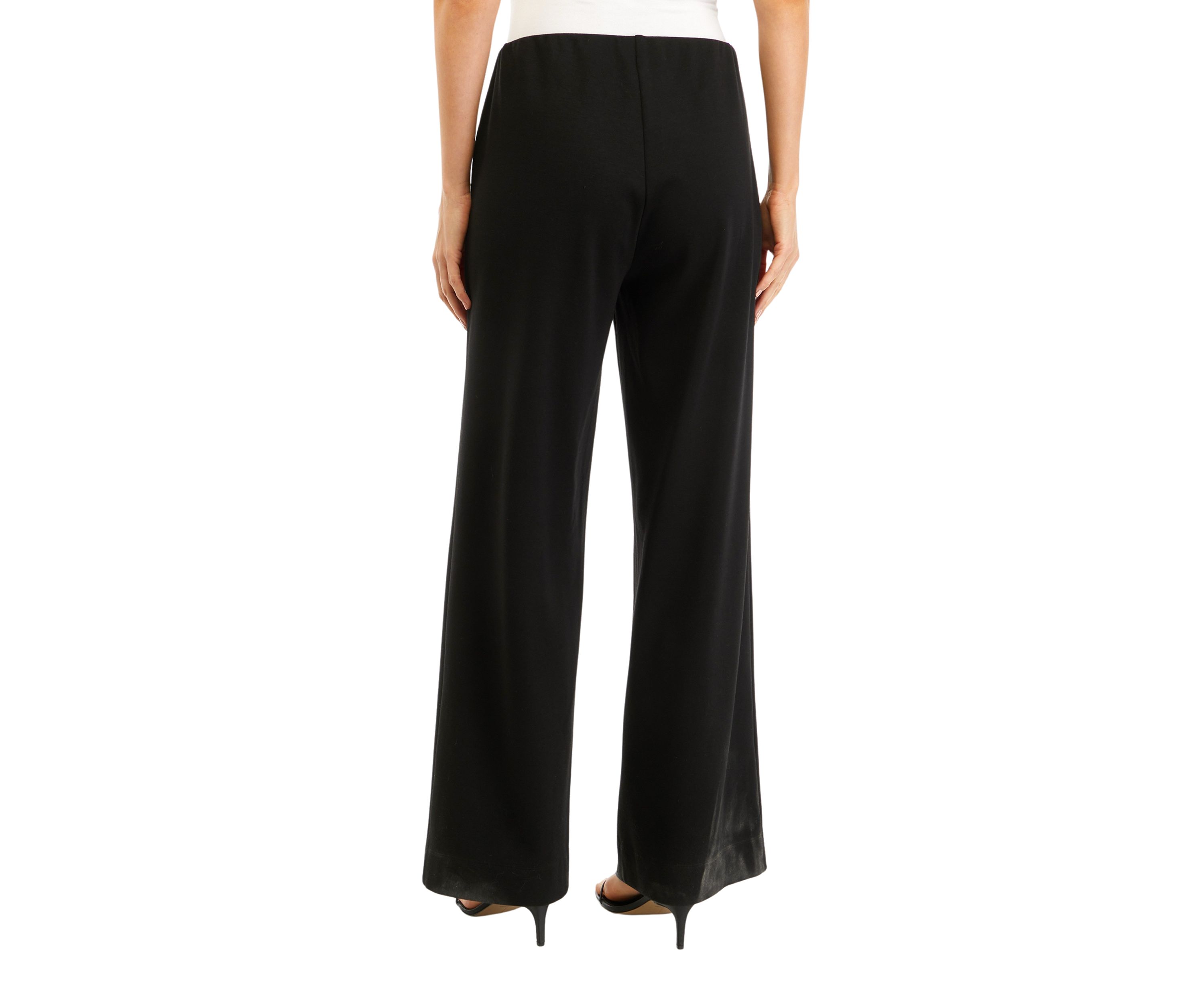Womens Wide Leg Ponte Pants