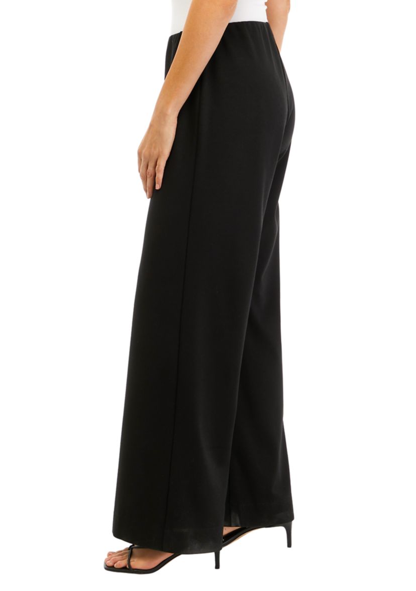 Womens Wide Leg Ponte Pants
