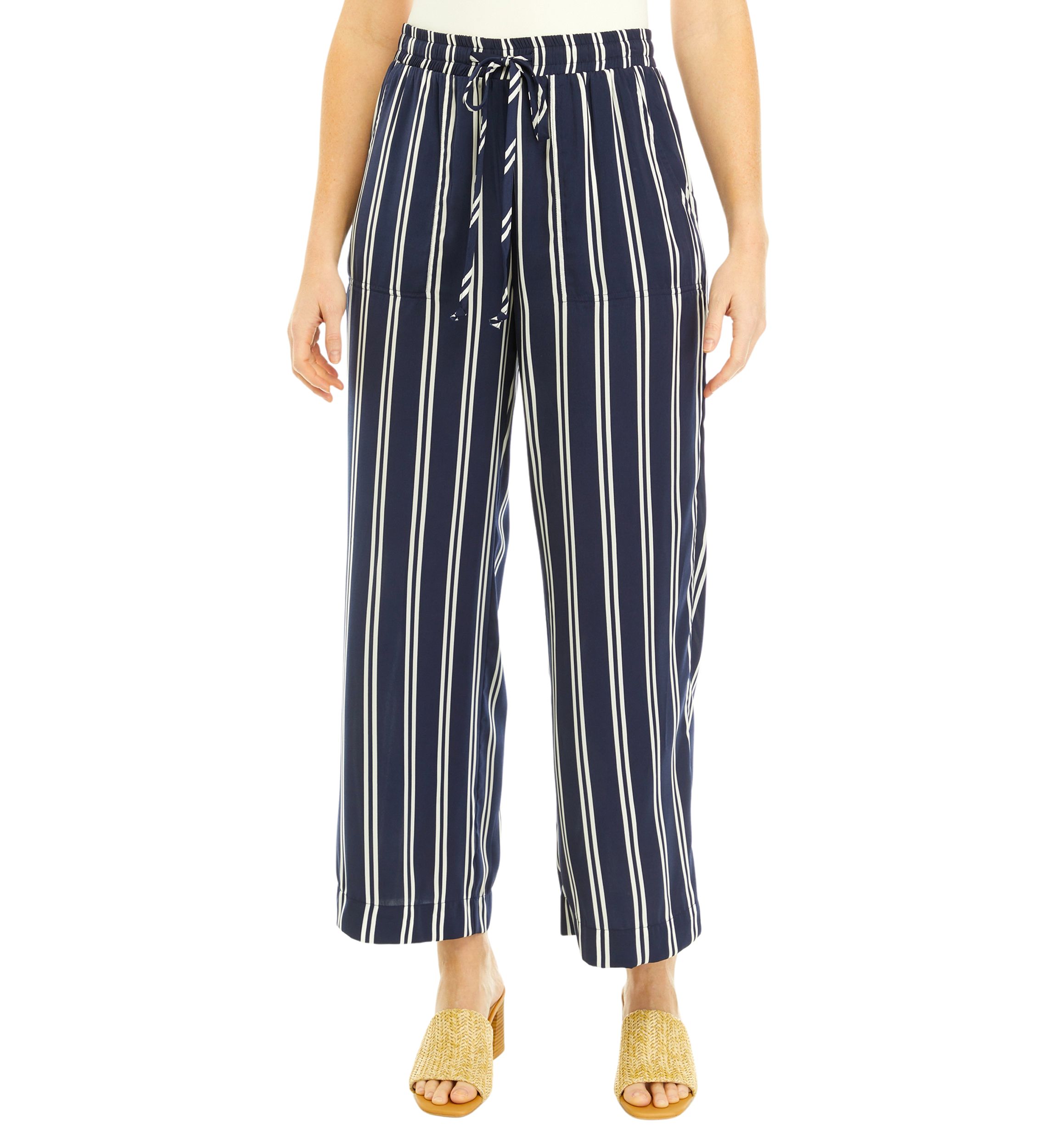 Womens Pull On Satin Pants