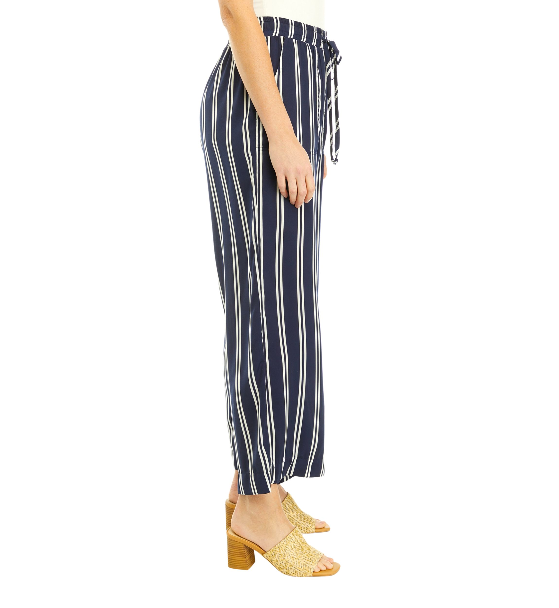 Womens Pull On Satin Pants
