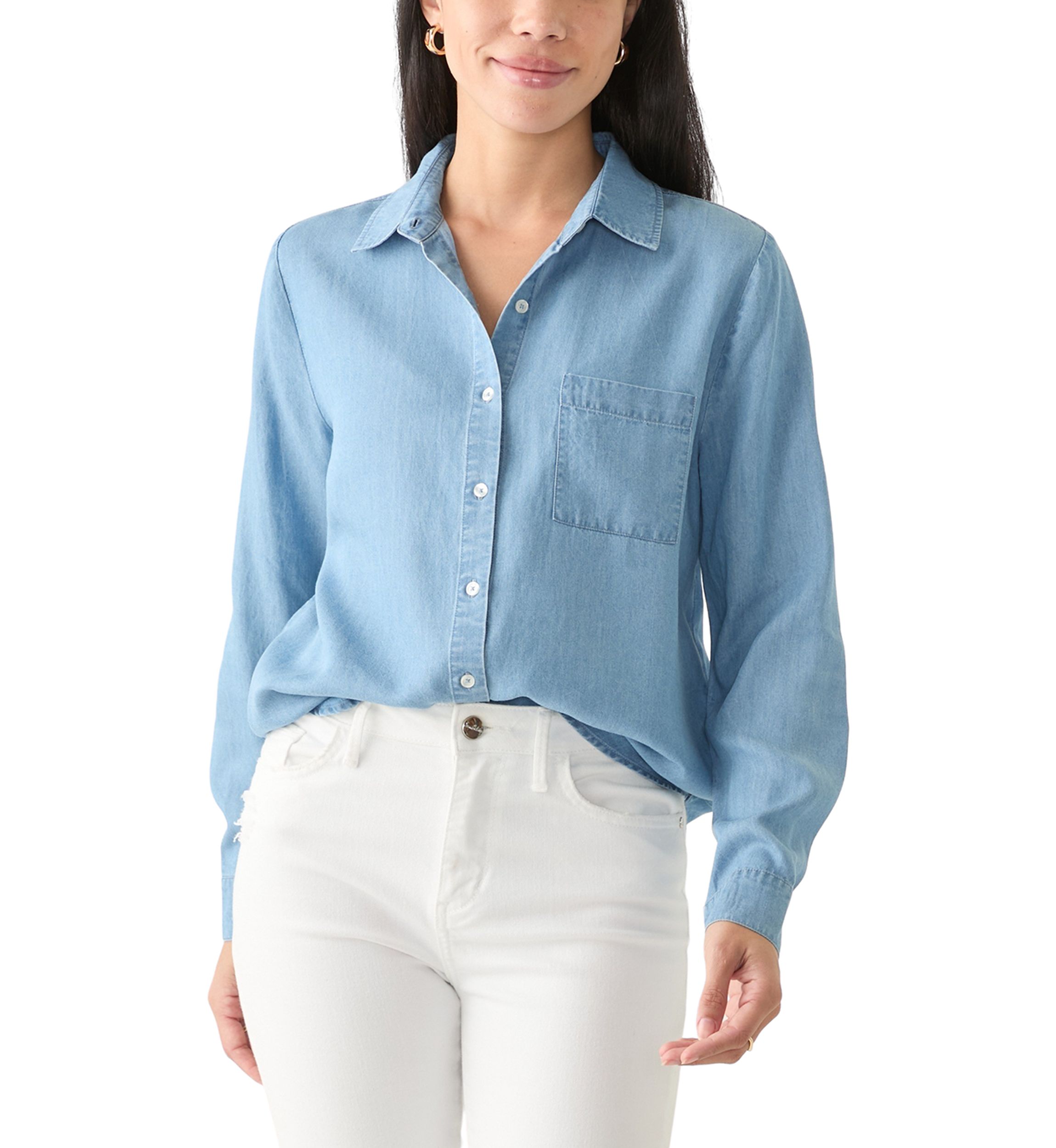 Petite Tencel Button Down Shirt