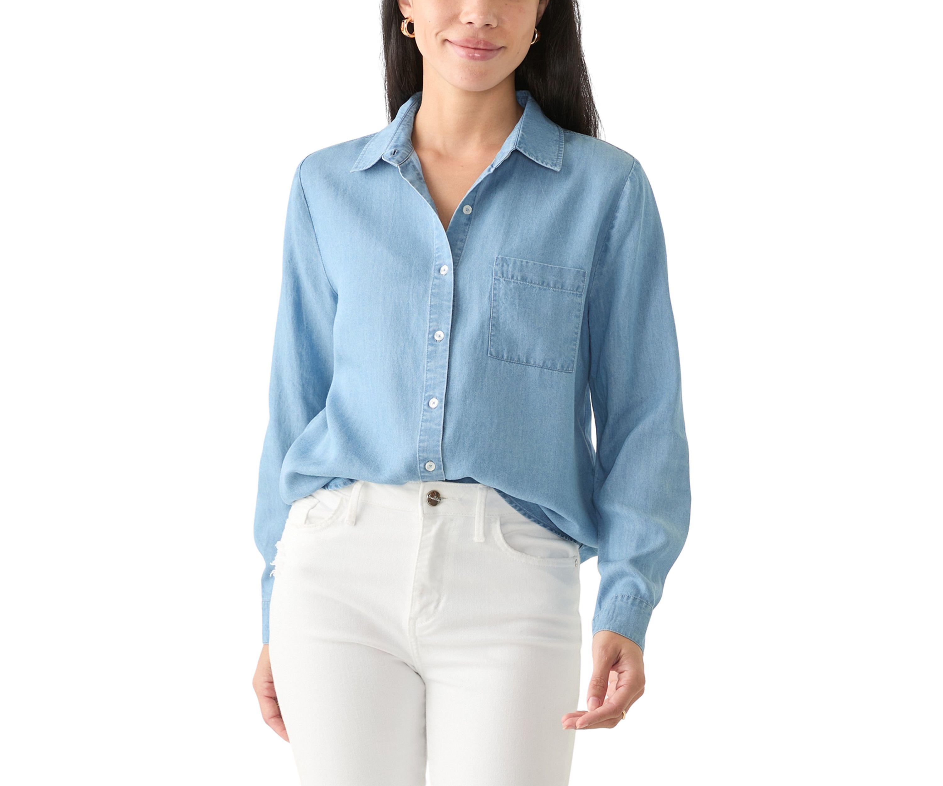 Petite Tencel Button Down Shirt