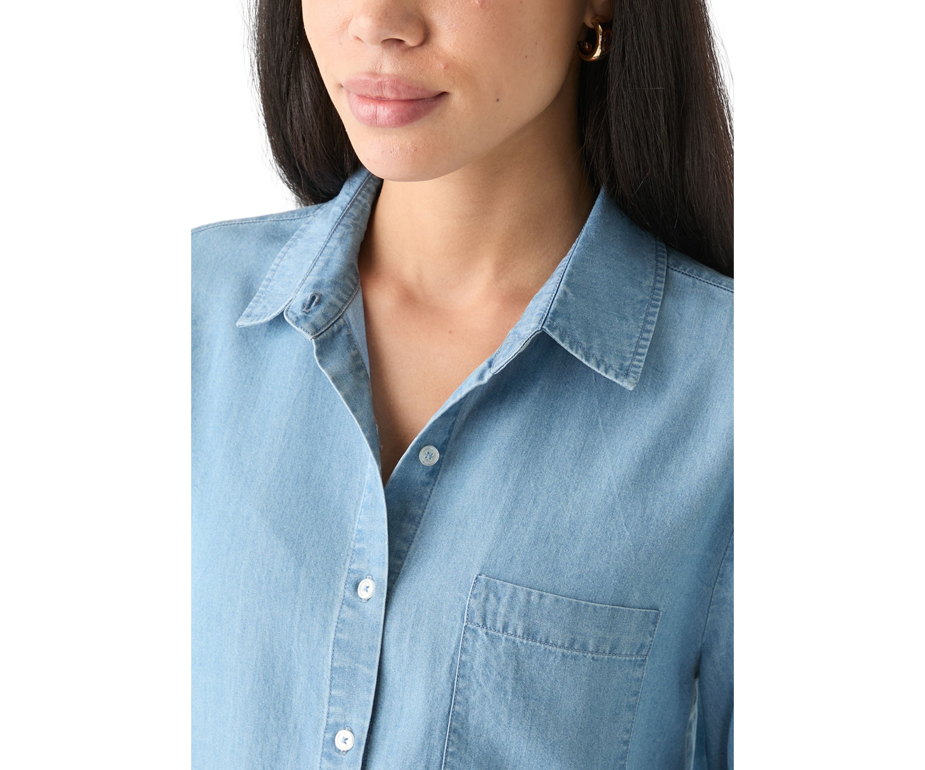 Petite Tencel Button Down Shirt