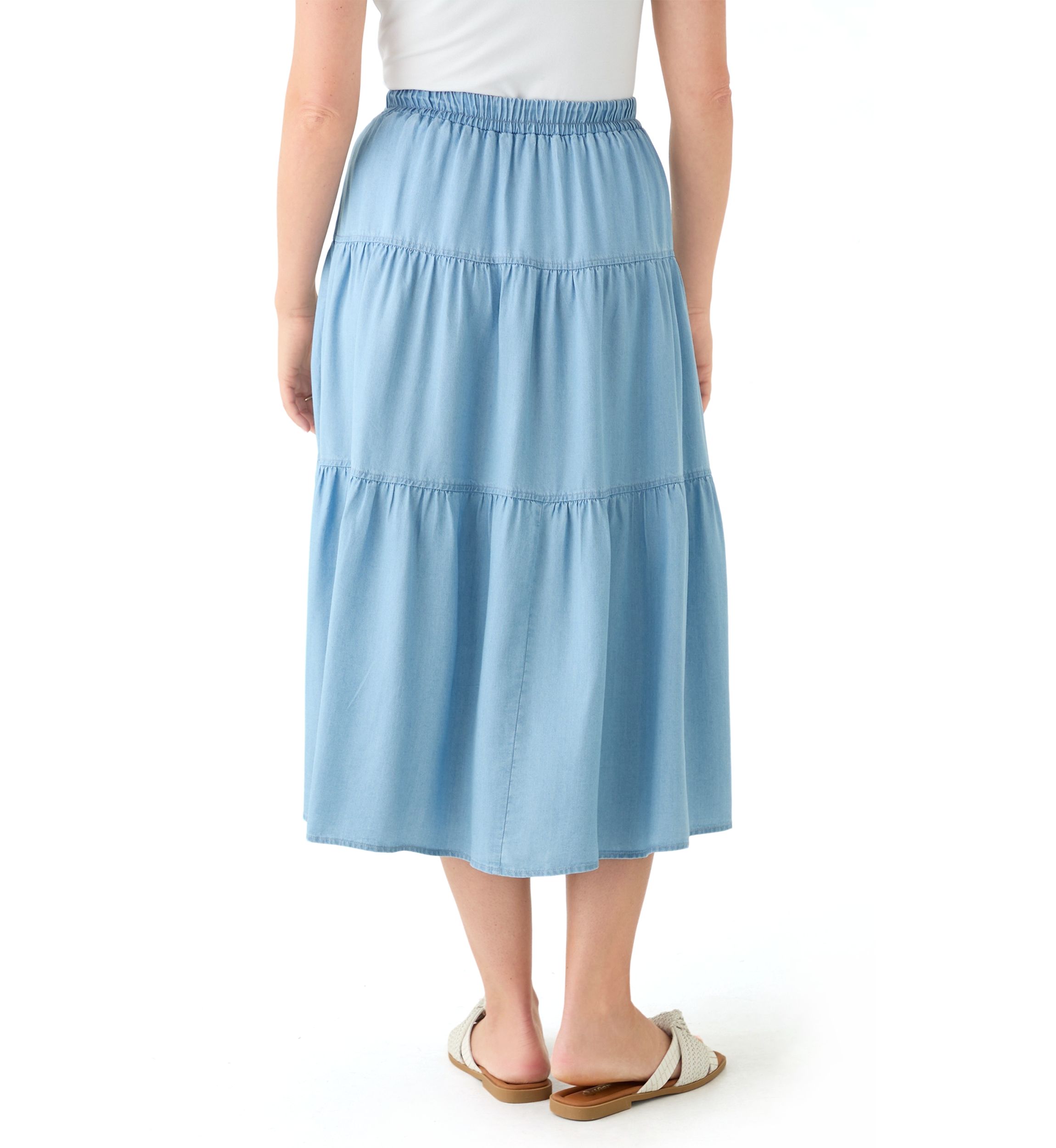 Petite Ruffle Tiered Skirt 