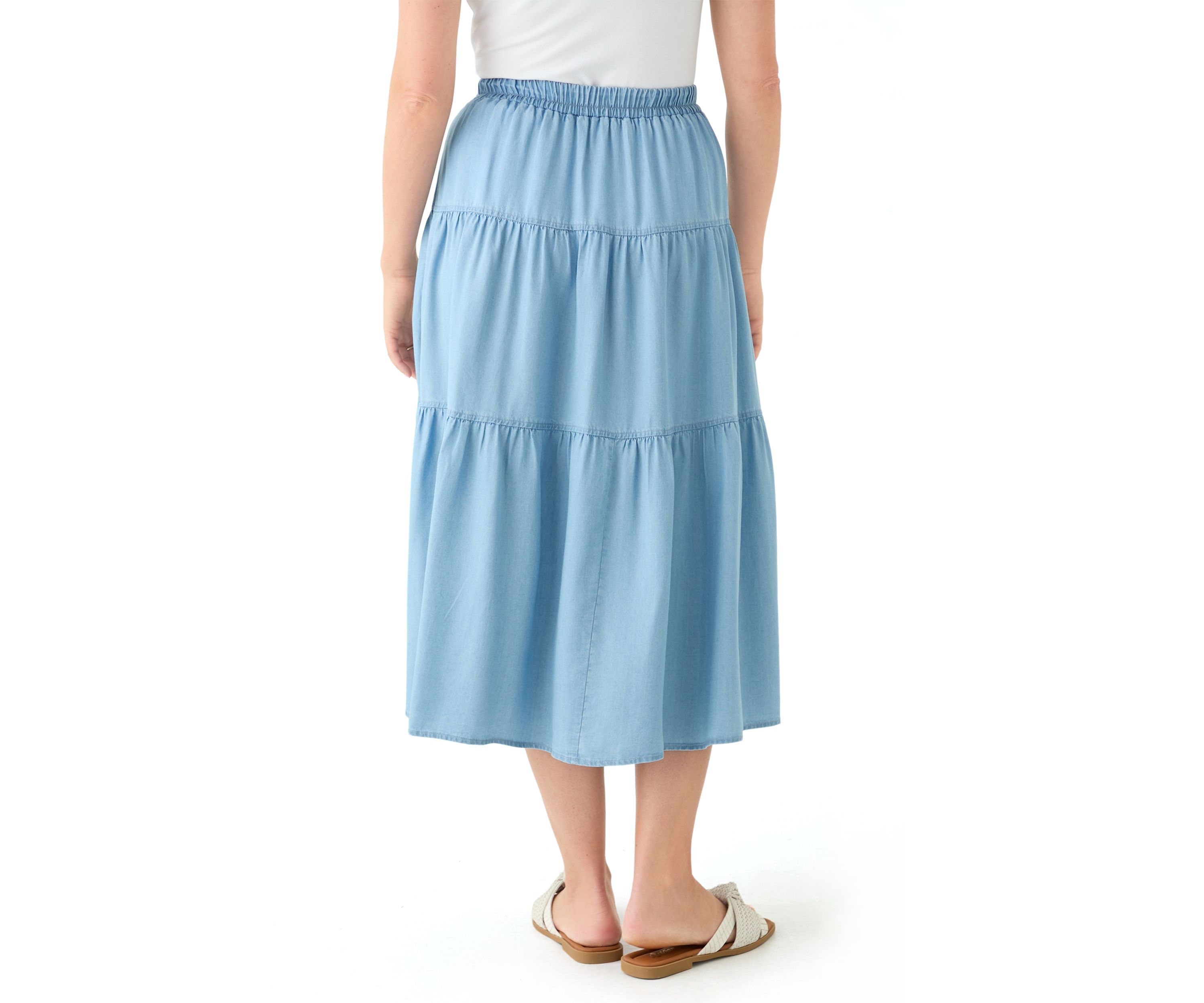 Petite Ruffle Tiered Skirt 