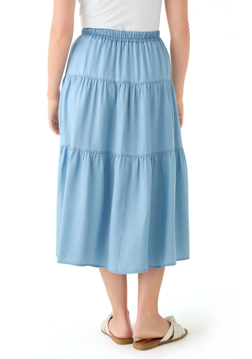 Petite Ruffle Tiered Skirt 