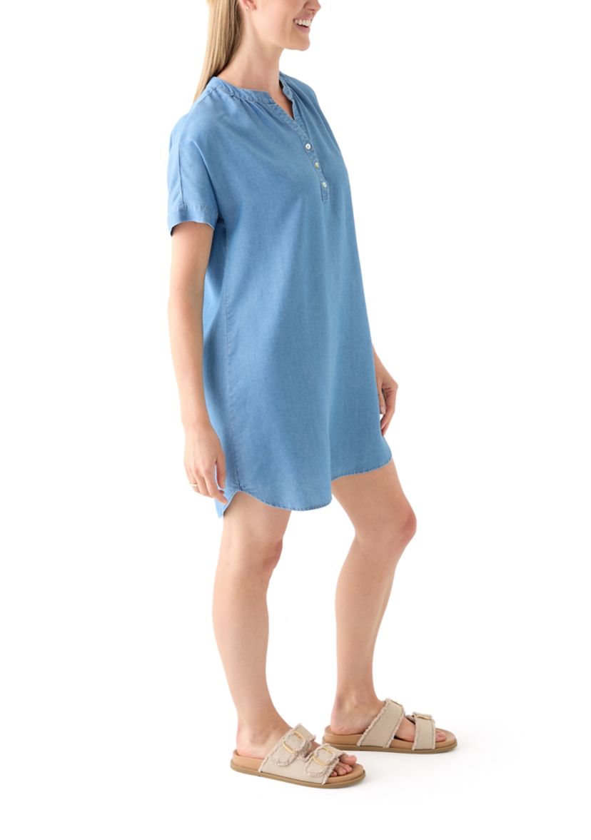 Petite Solid Shirtdress 
