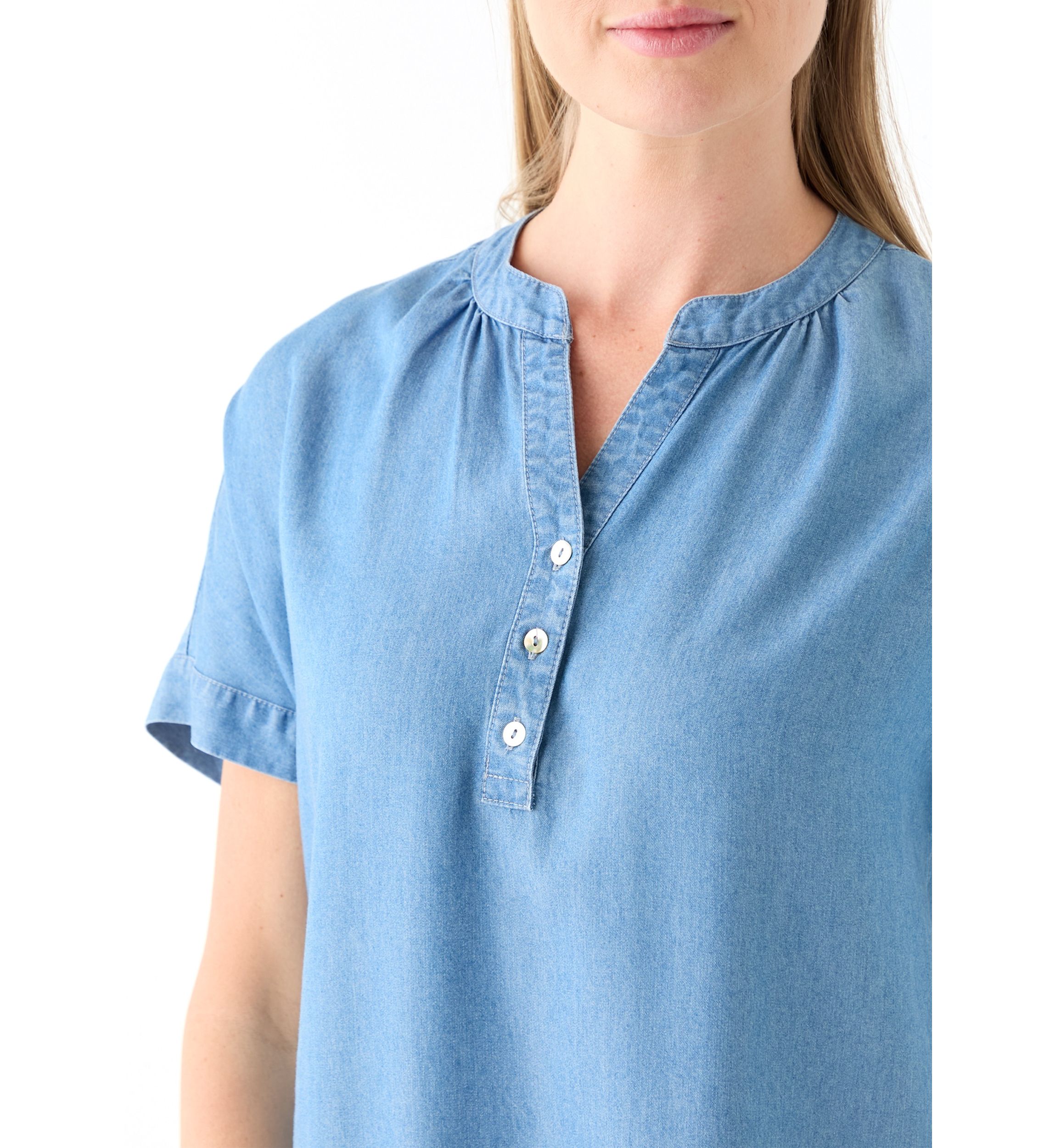 Petite Solid Shirtdress 