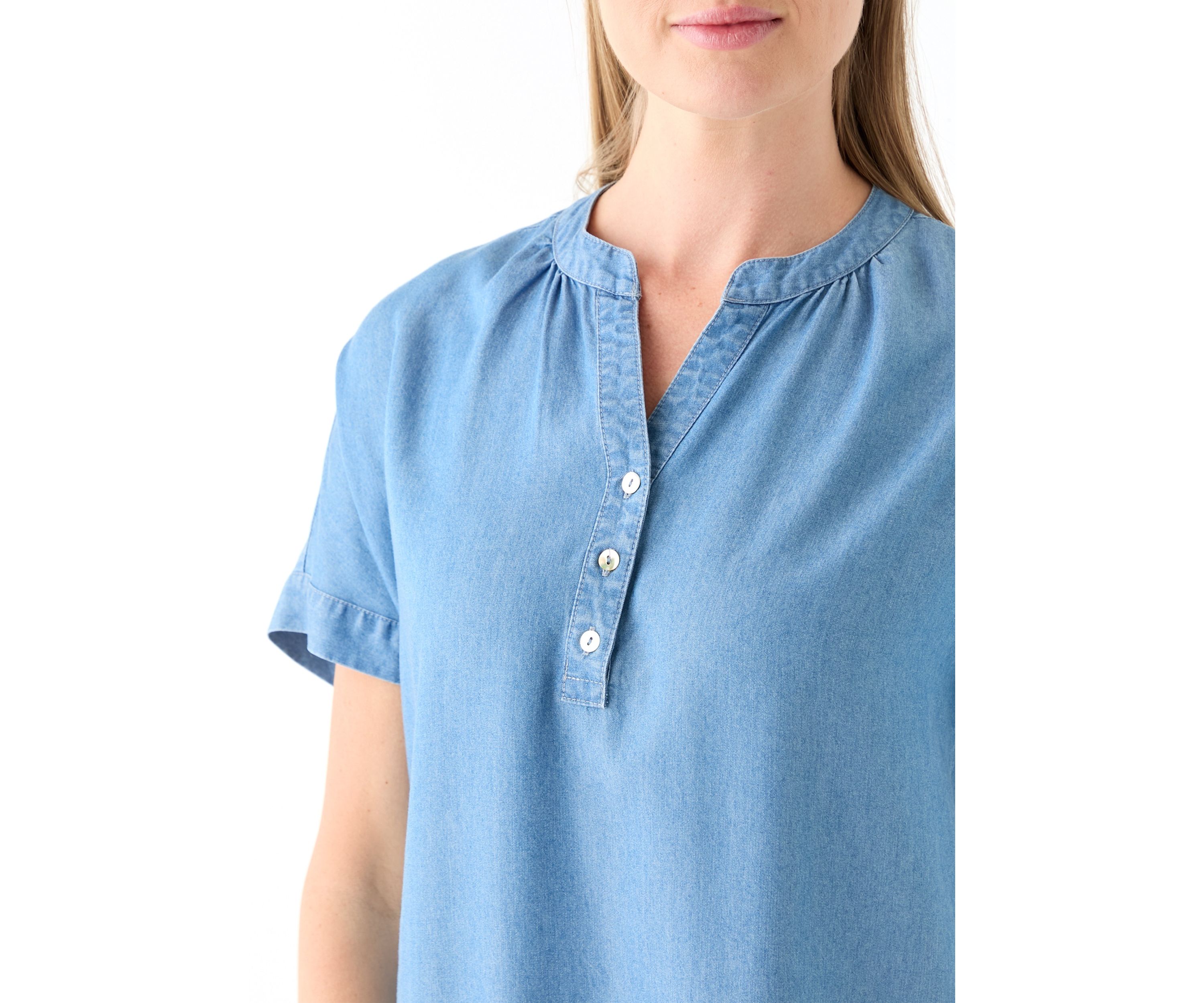 Petite Solid Shirtdress 