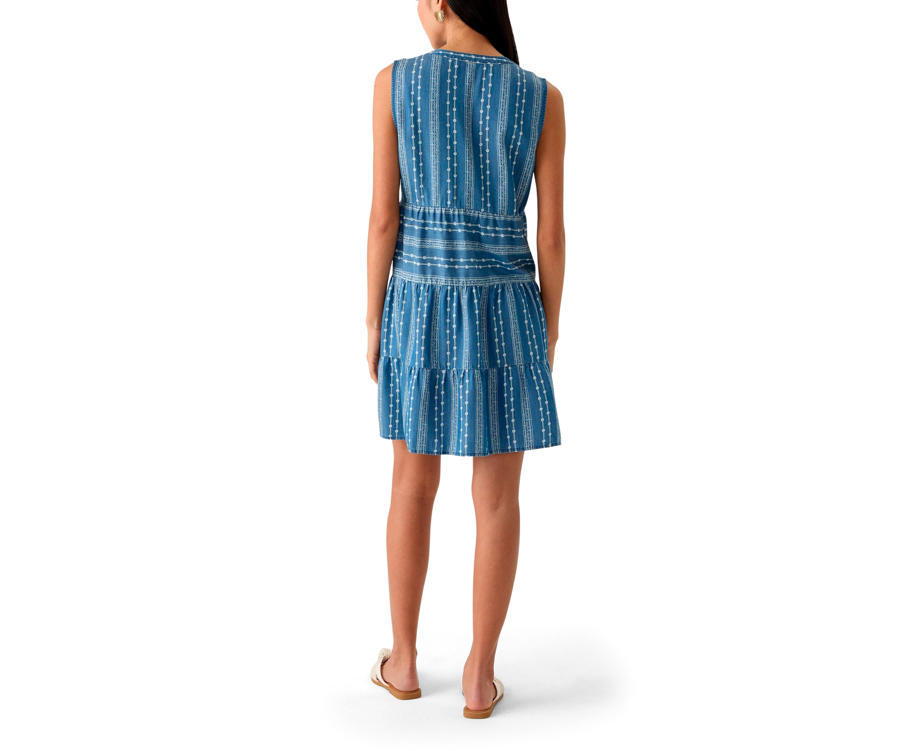 Petite Sleeveless Printed Dress
