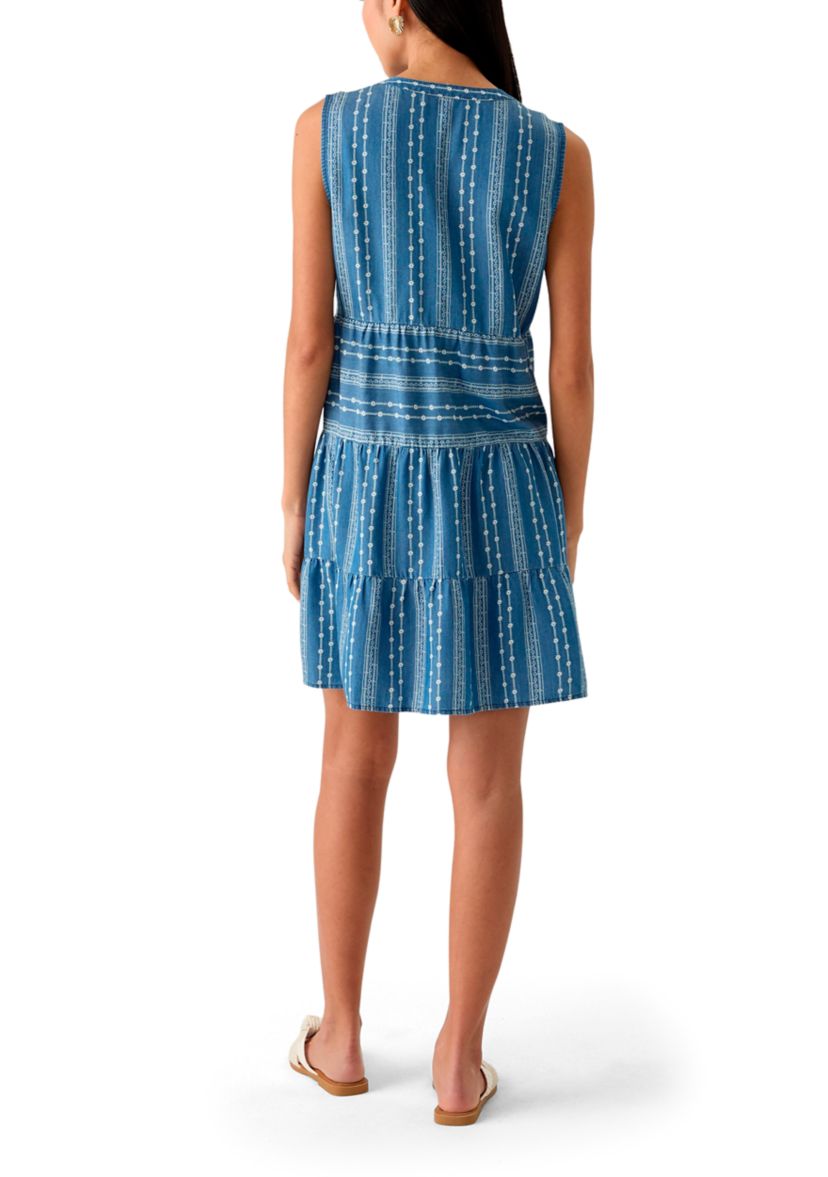 Petite Sleeveless Printed Dress