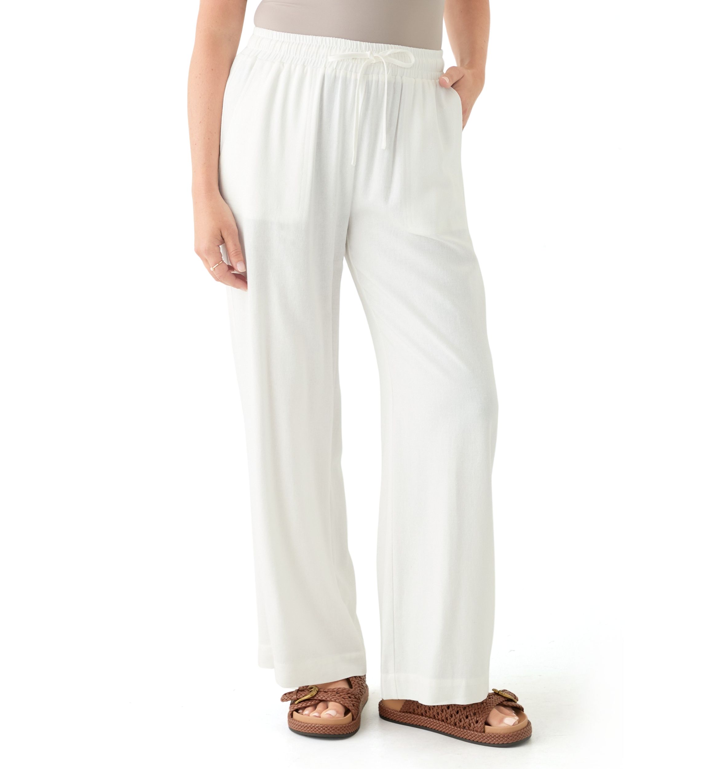 Petite Linen Trousers