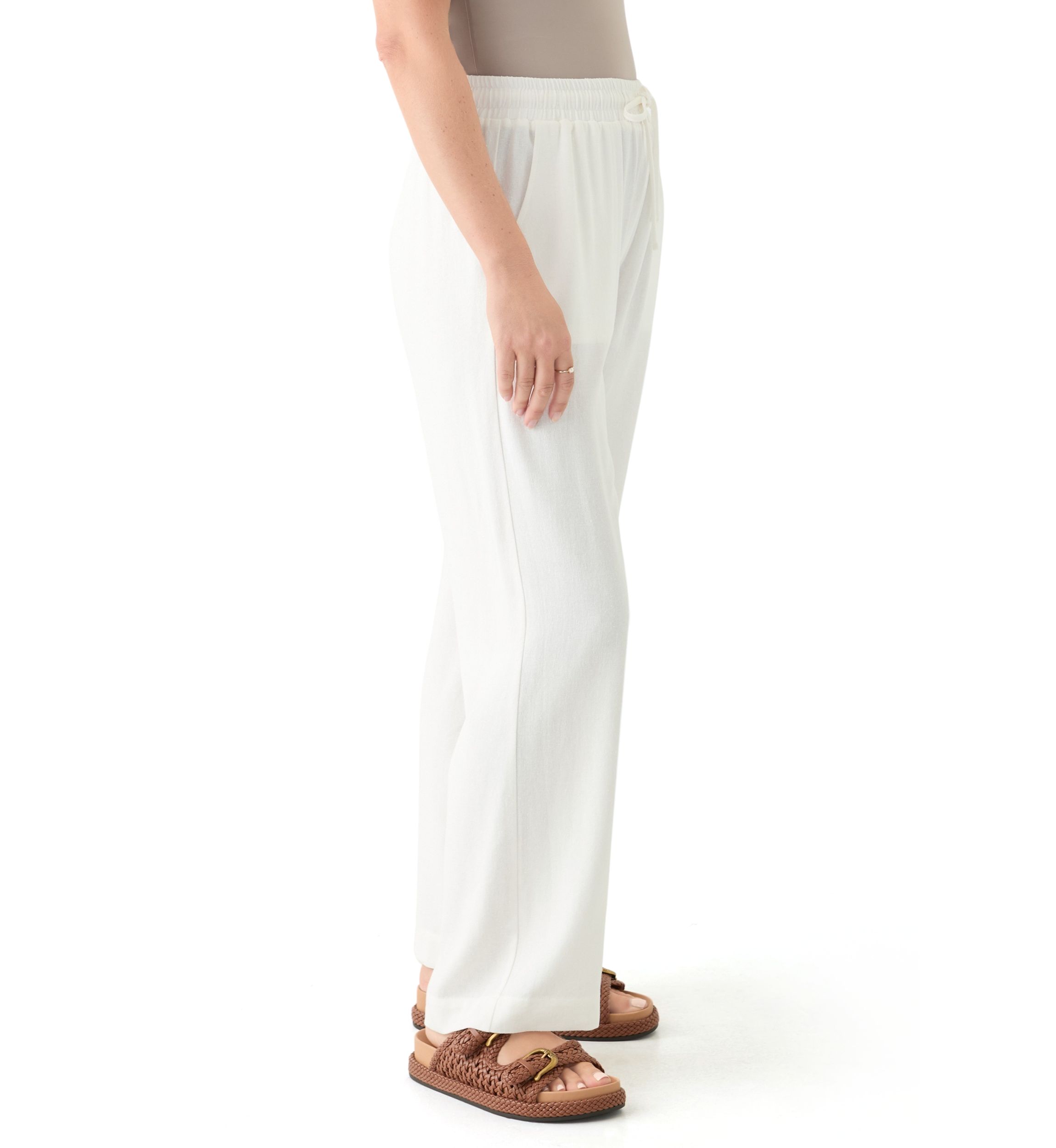 Petite Linen Trousers