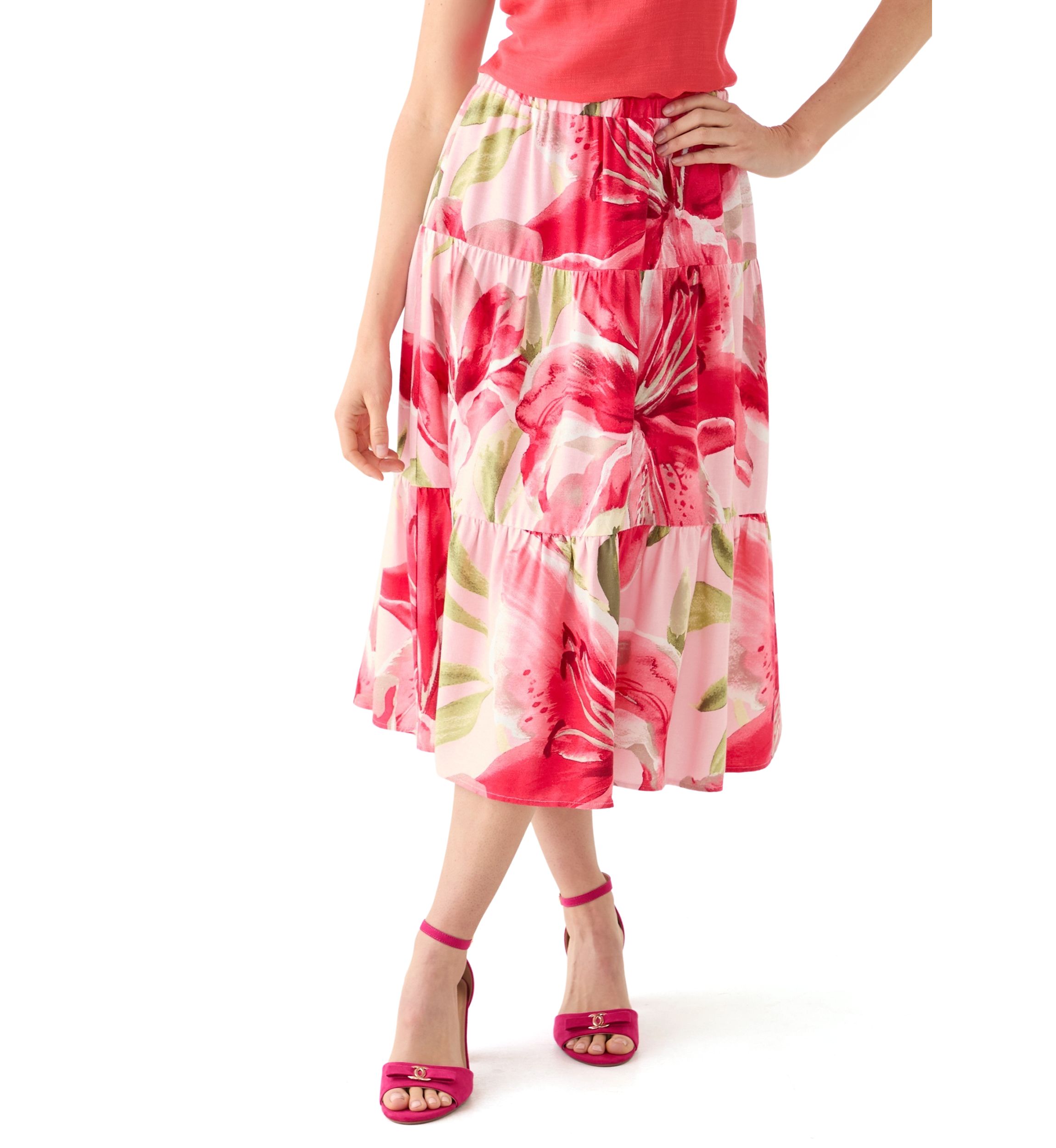 Petite Floral Skirt 