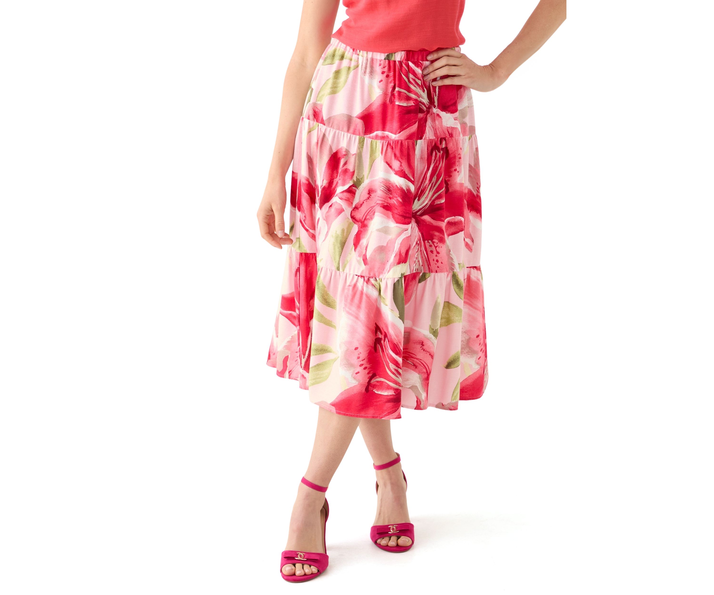Petite Floral Skirt 