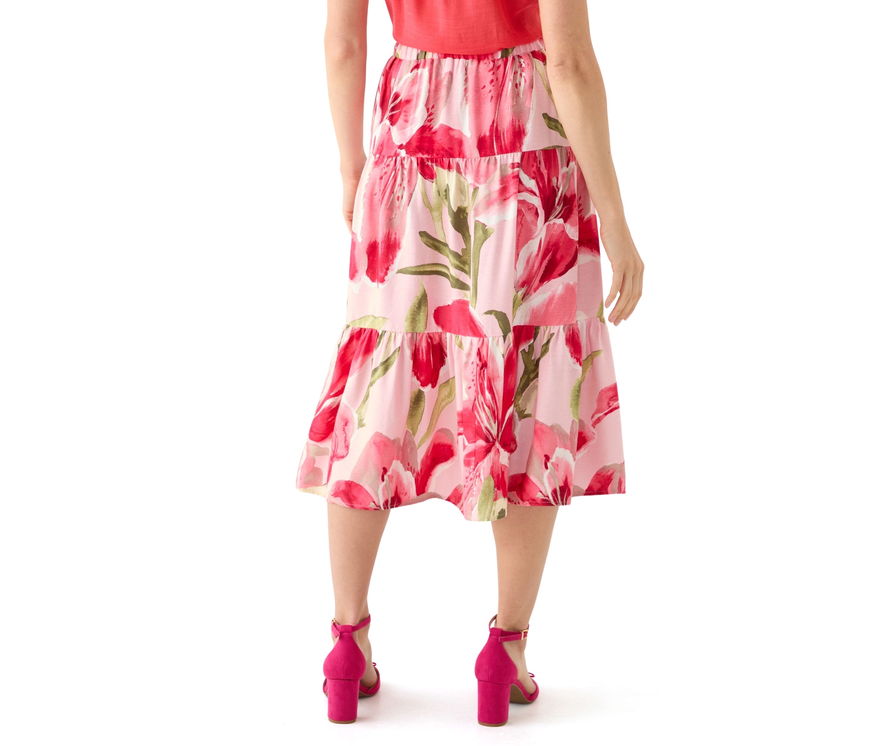Petite Floral Skirt 