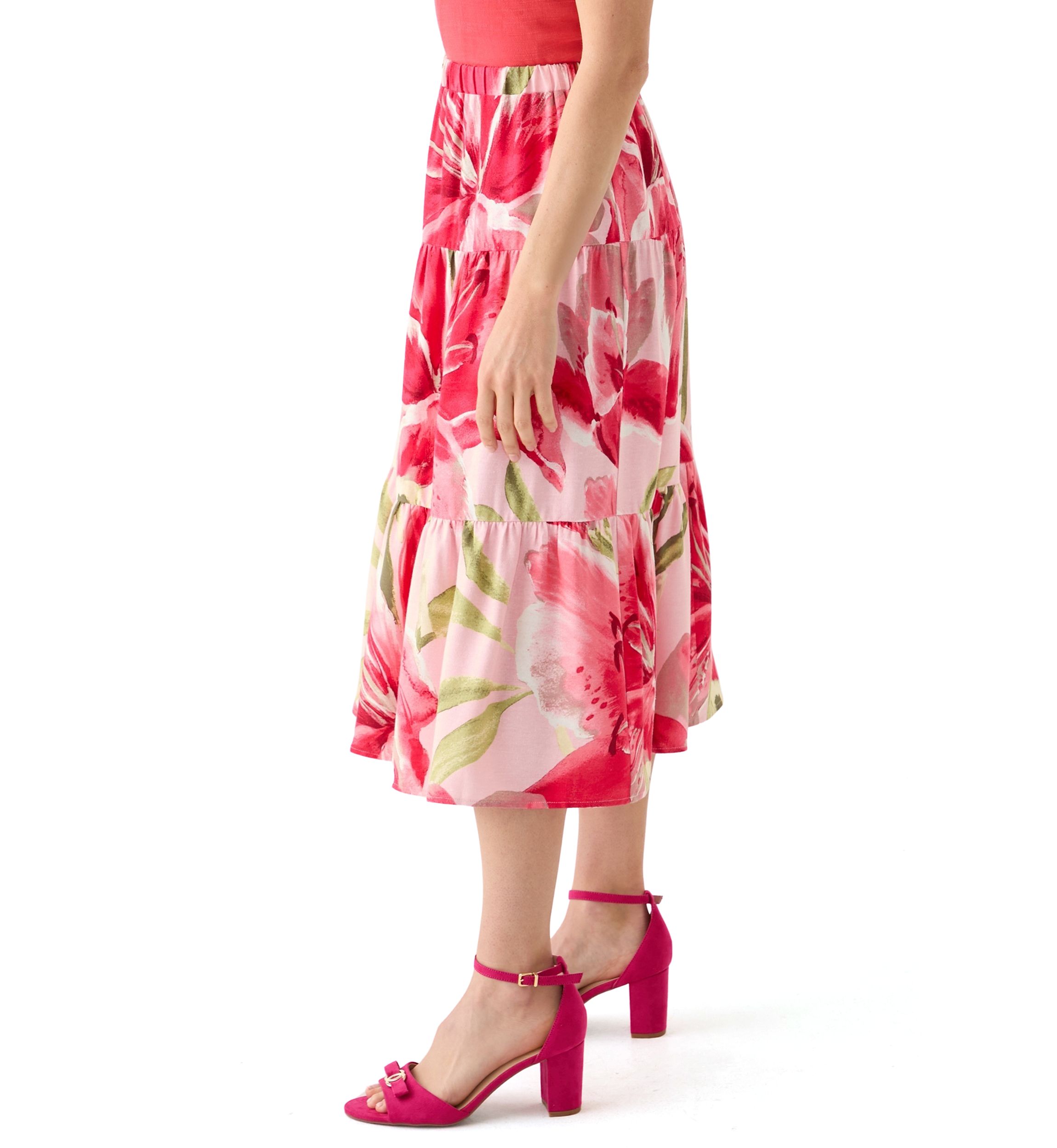 Petite Floral Skirt 