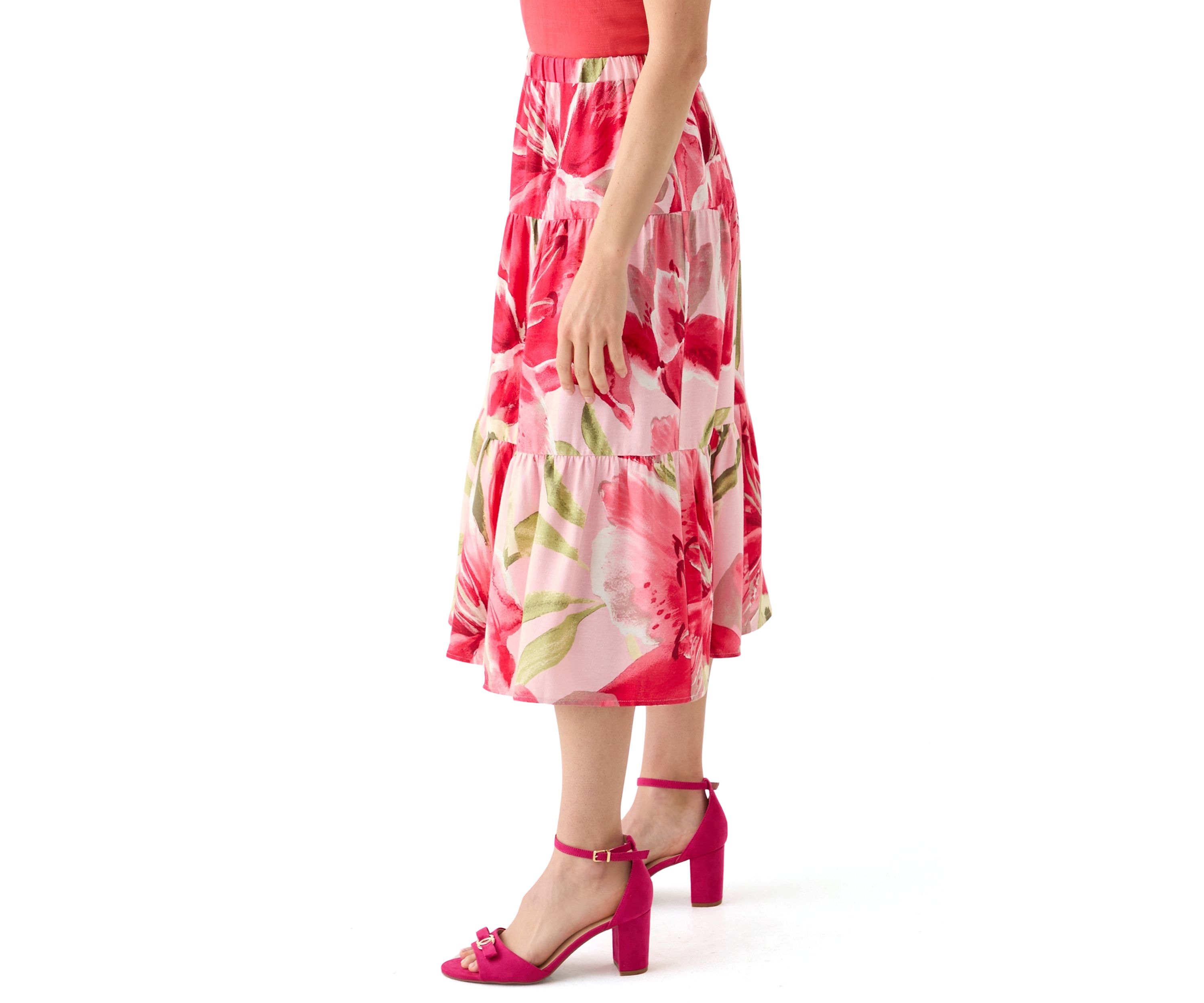 Petite Floral Skirt 
