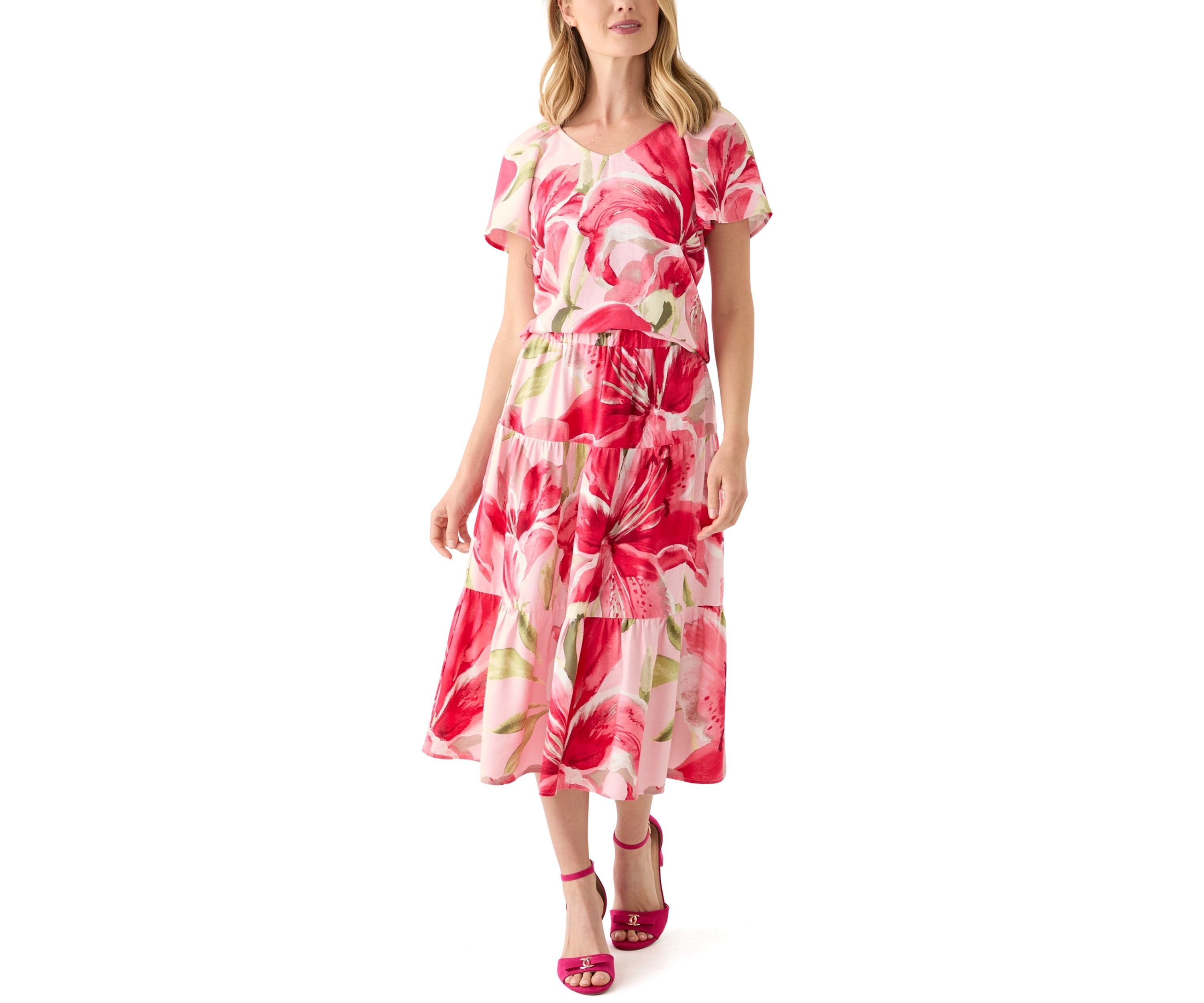 Petite Floral Skirt 
