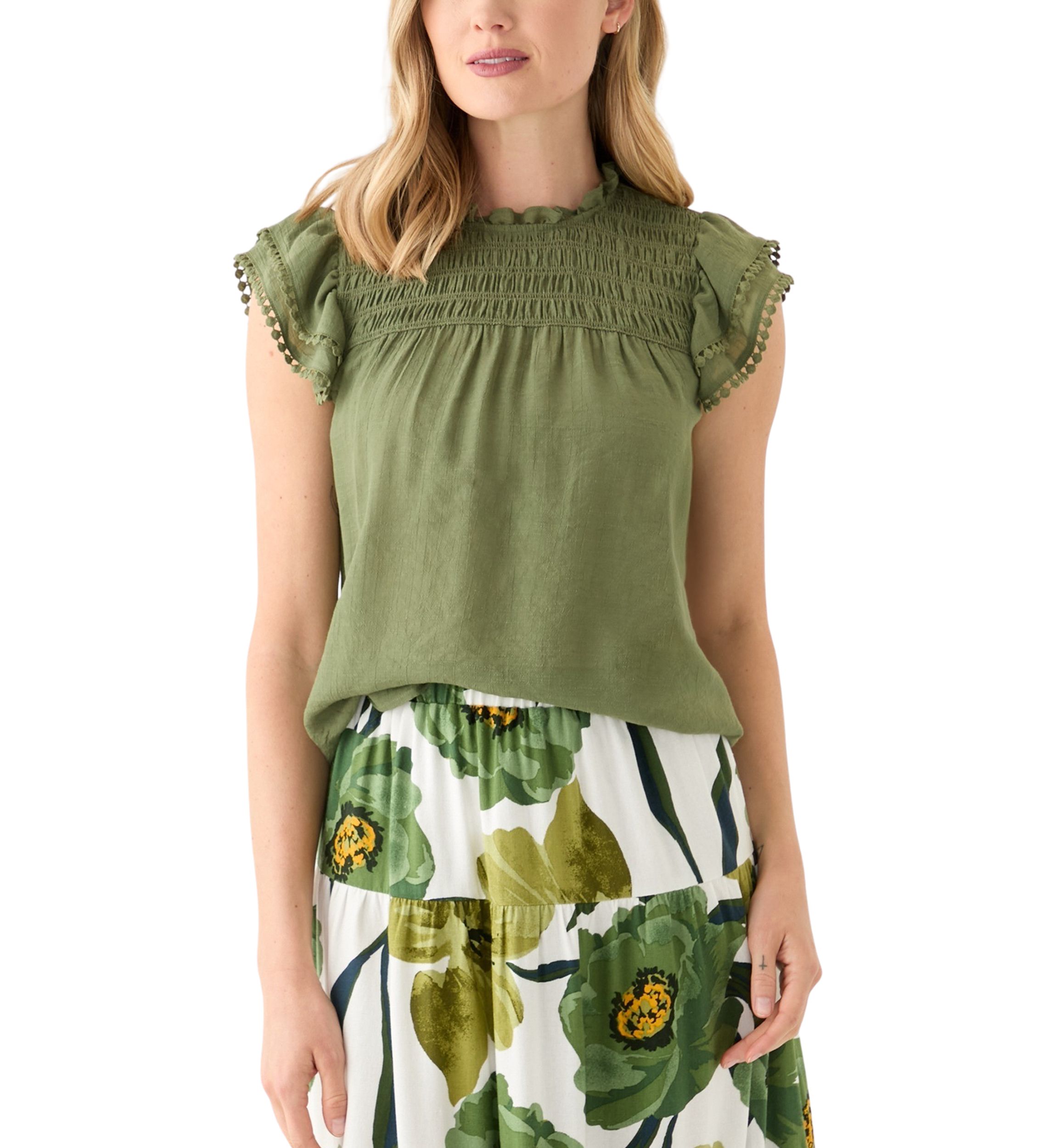 Petite Flutter Sleeve Top