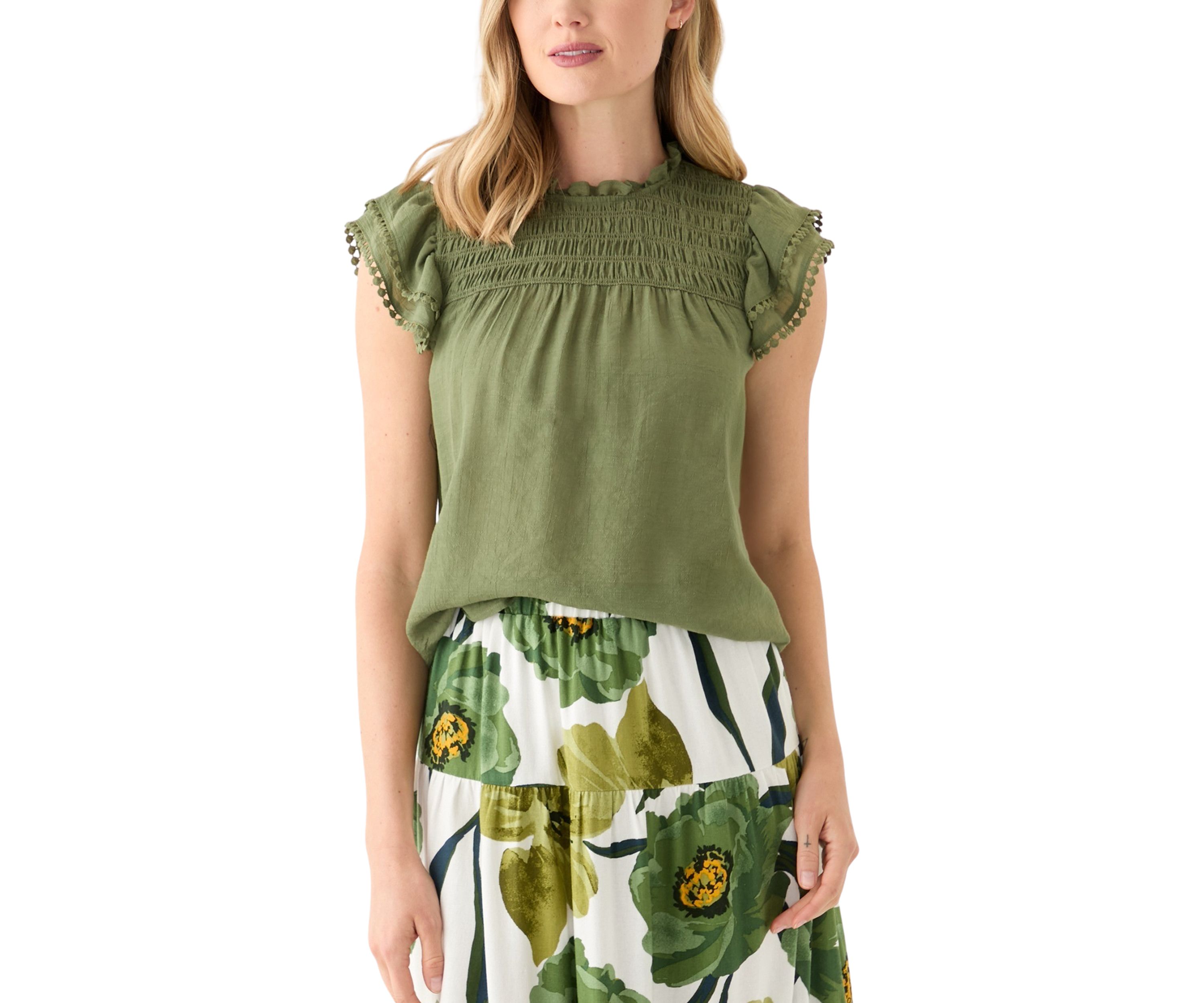 Petite Flutter Sleeve Top