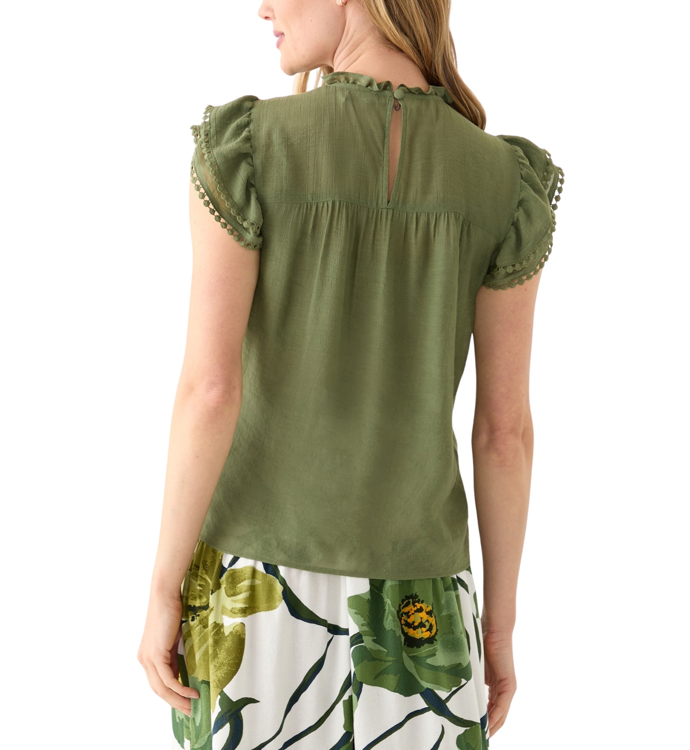 Petite Flutter Sleeve Top