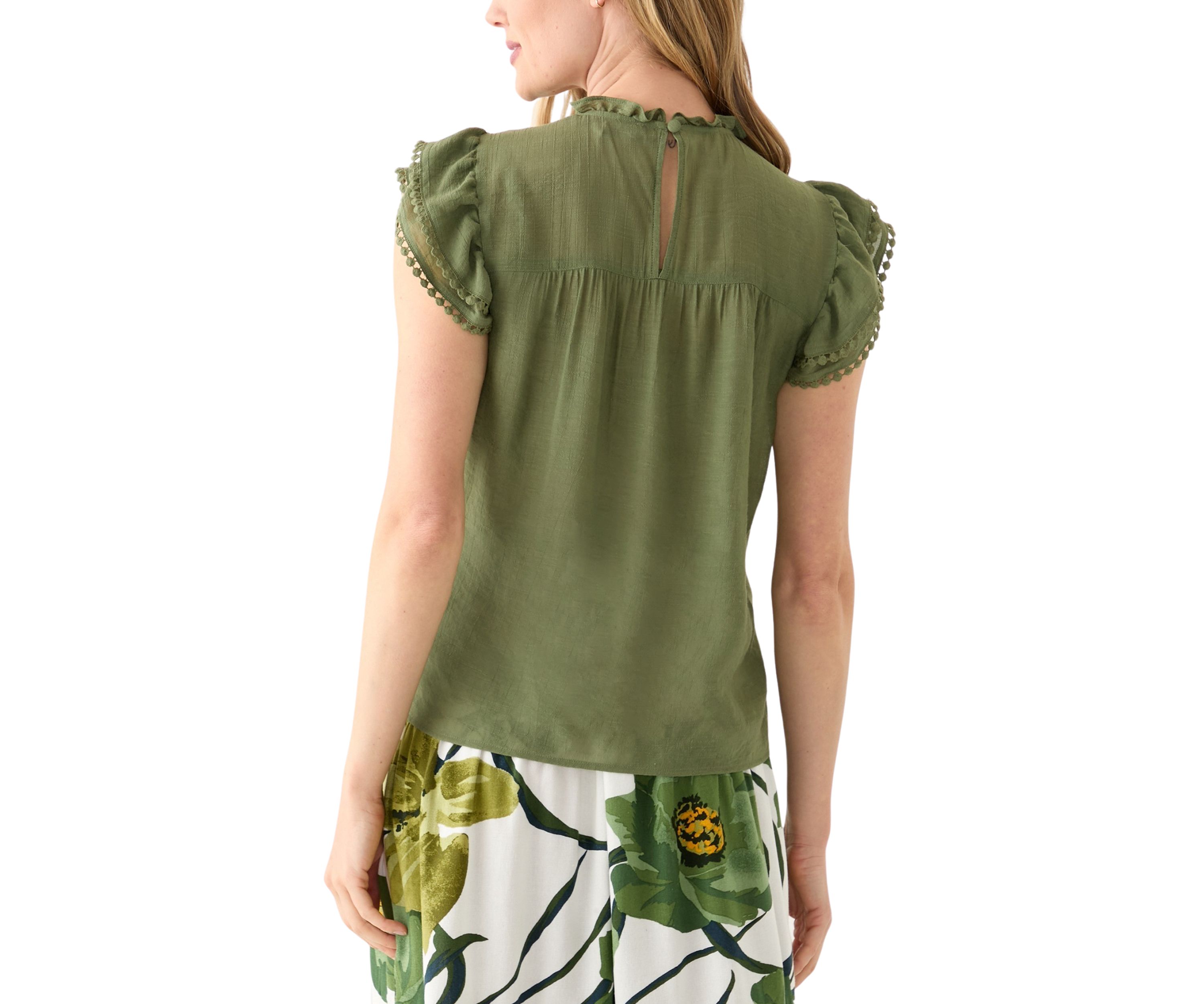 Petite Flutter Sleeve Top