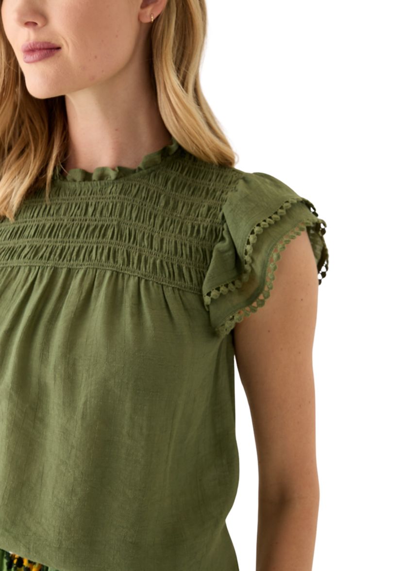 Petite Flutter Sleeve Top