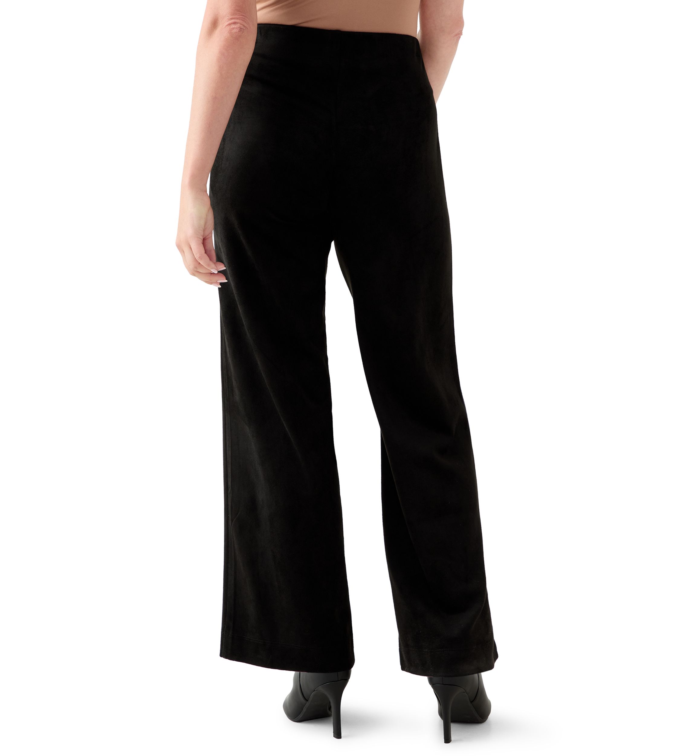 Petite Faux Suede Pull On Pants