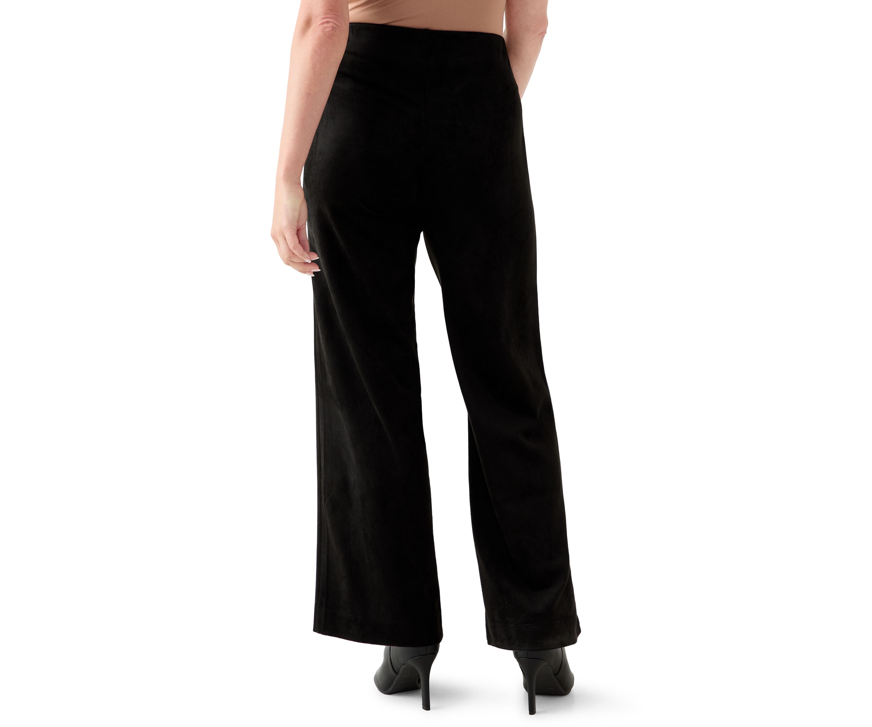 Petite Faux Suede Pull On Pants