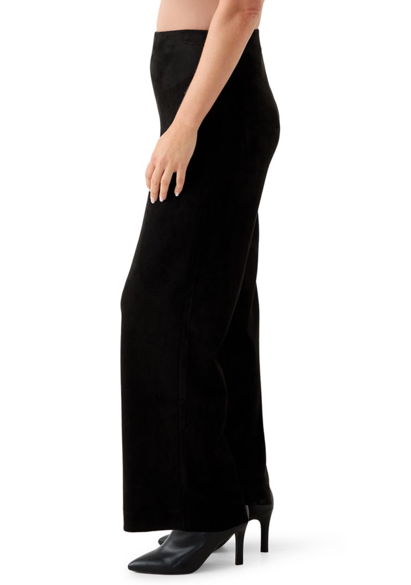 Petite Faux Suede Pull On Pants