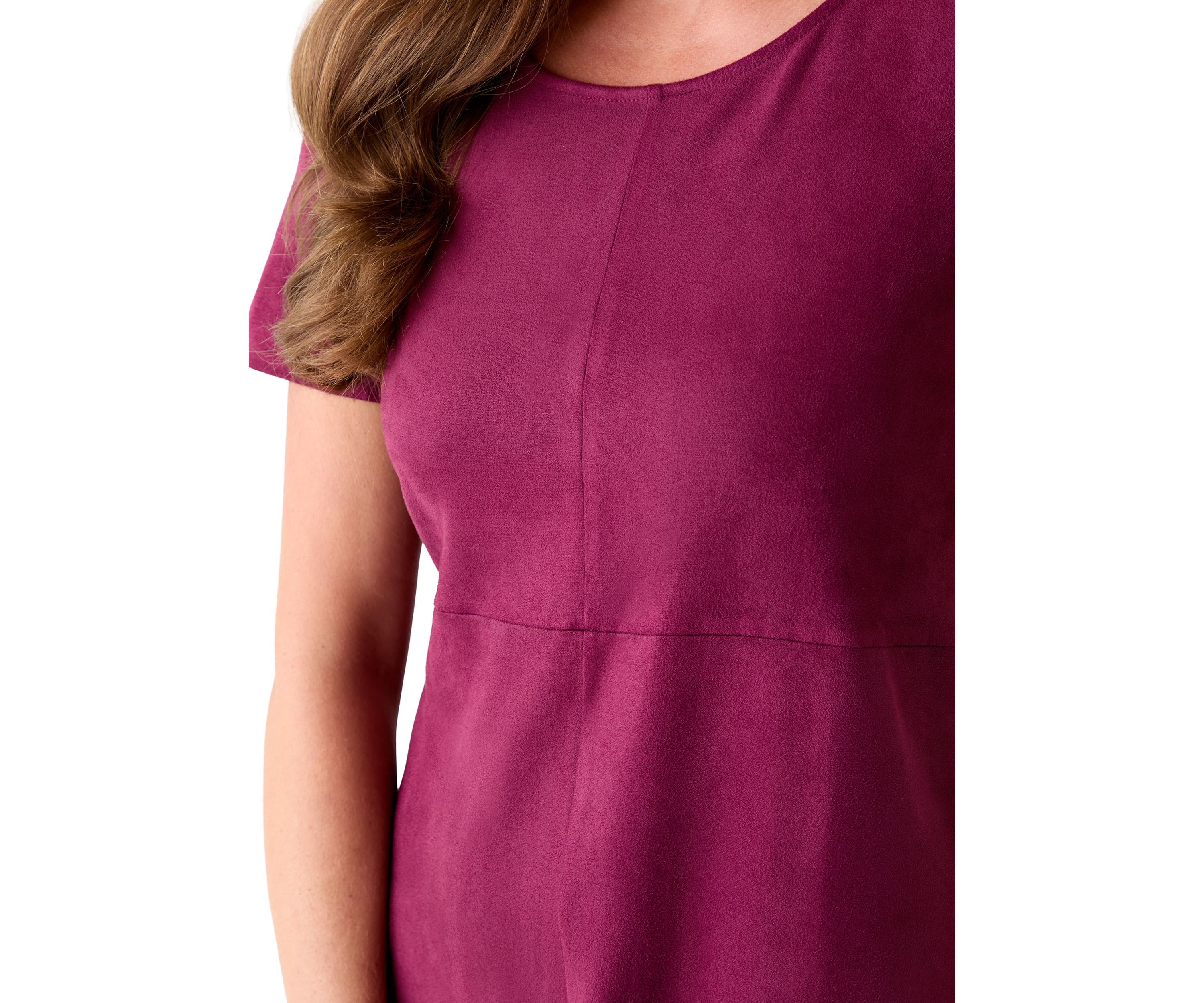 Petite Faux Suede Shift Dress