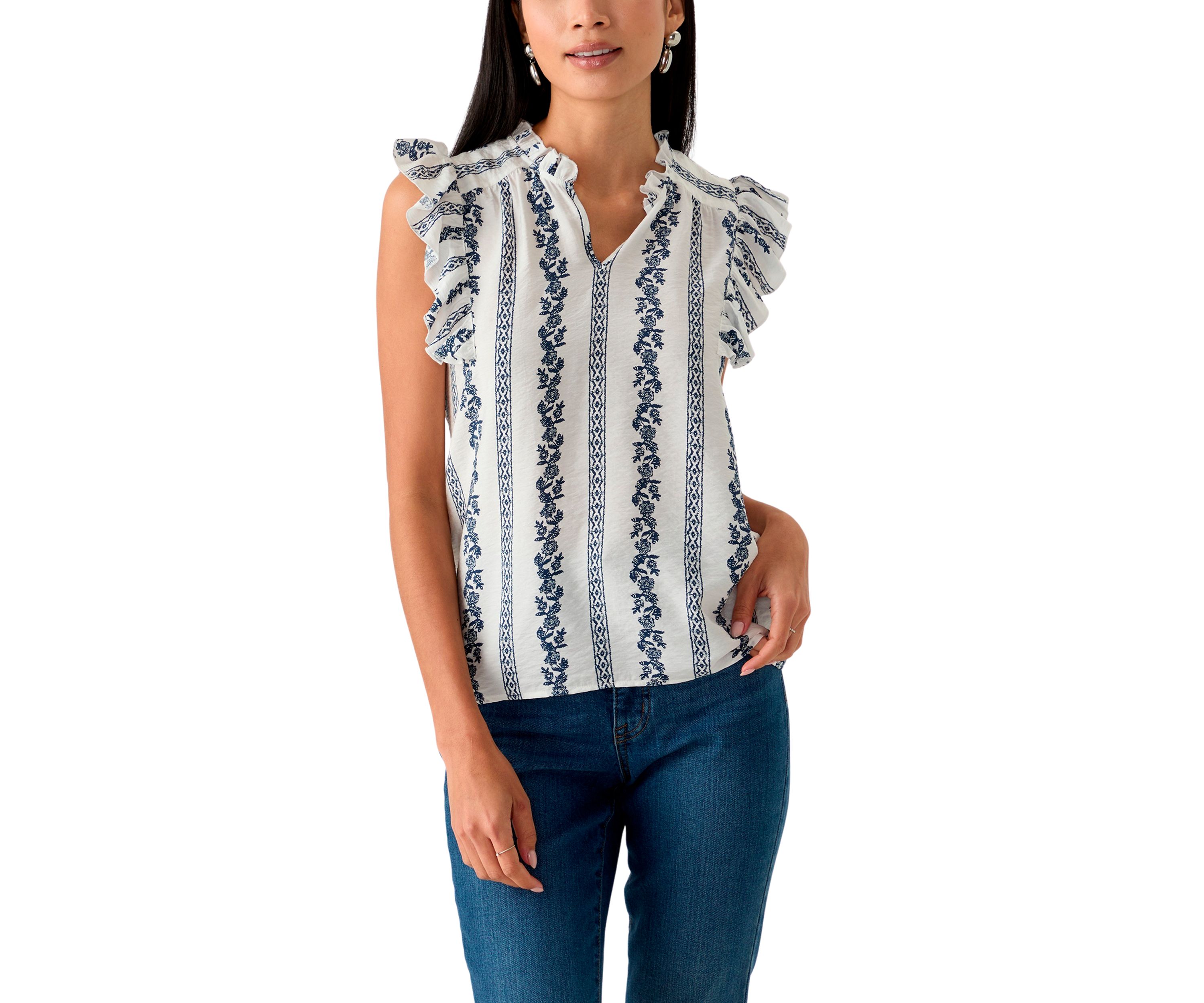 Petite Flutter Sleeve Top