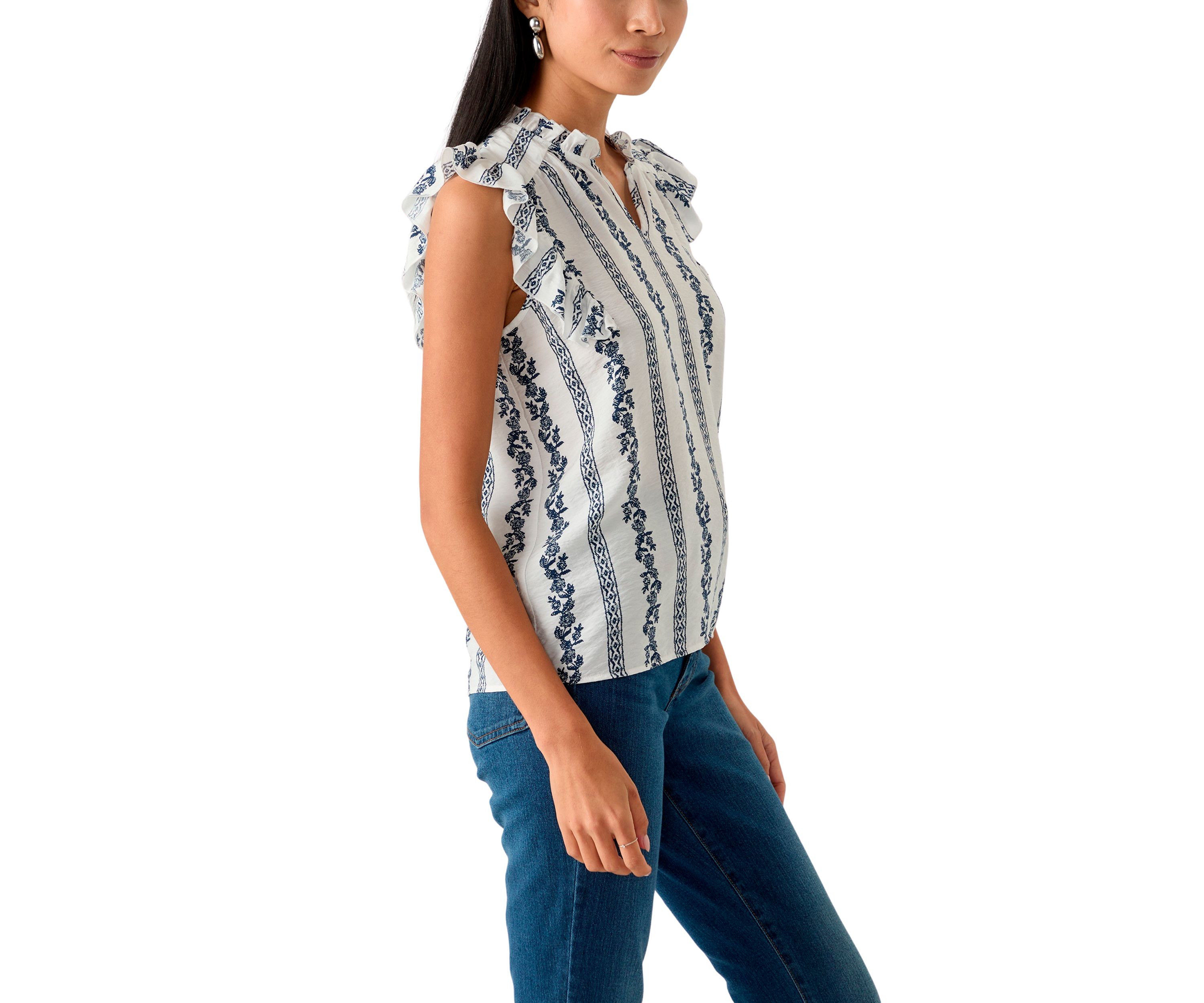 Petite Flutter Sleeve Top