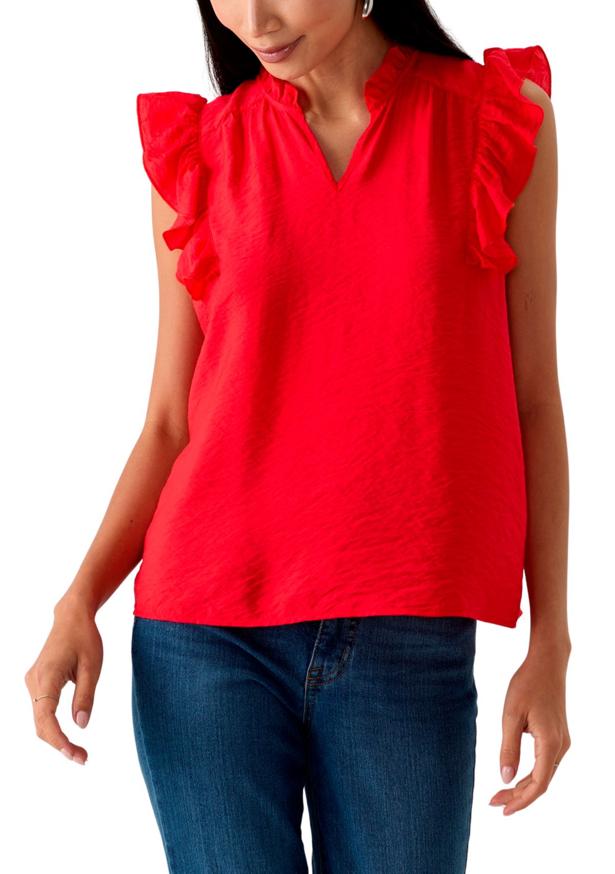 Petite Flutter Sleeve Top