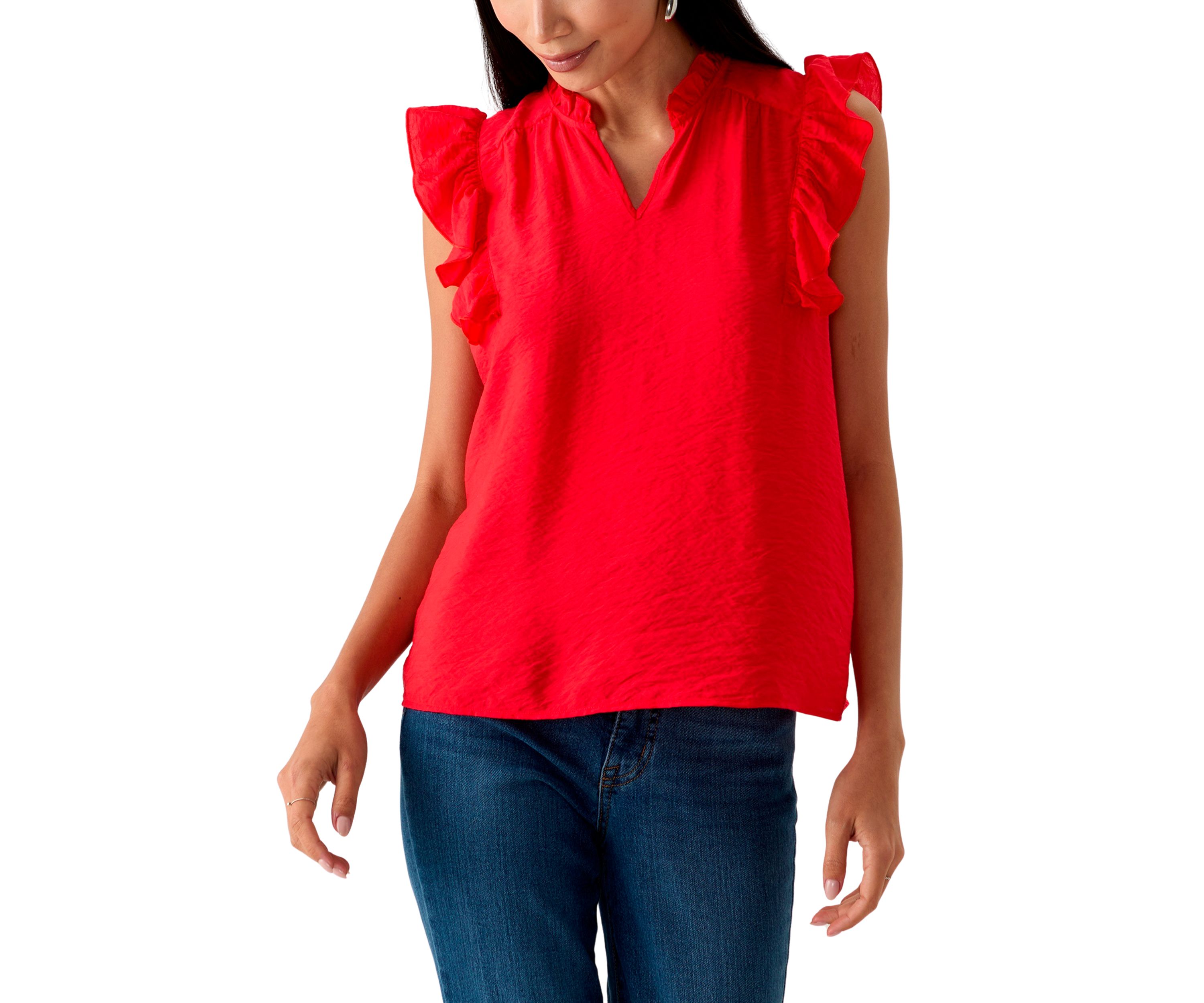 Petite Flutter Sleeve Top