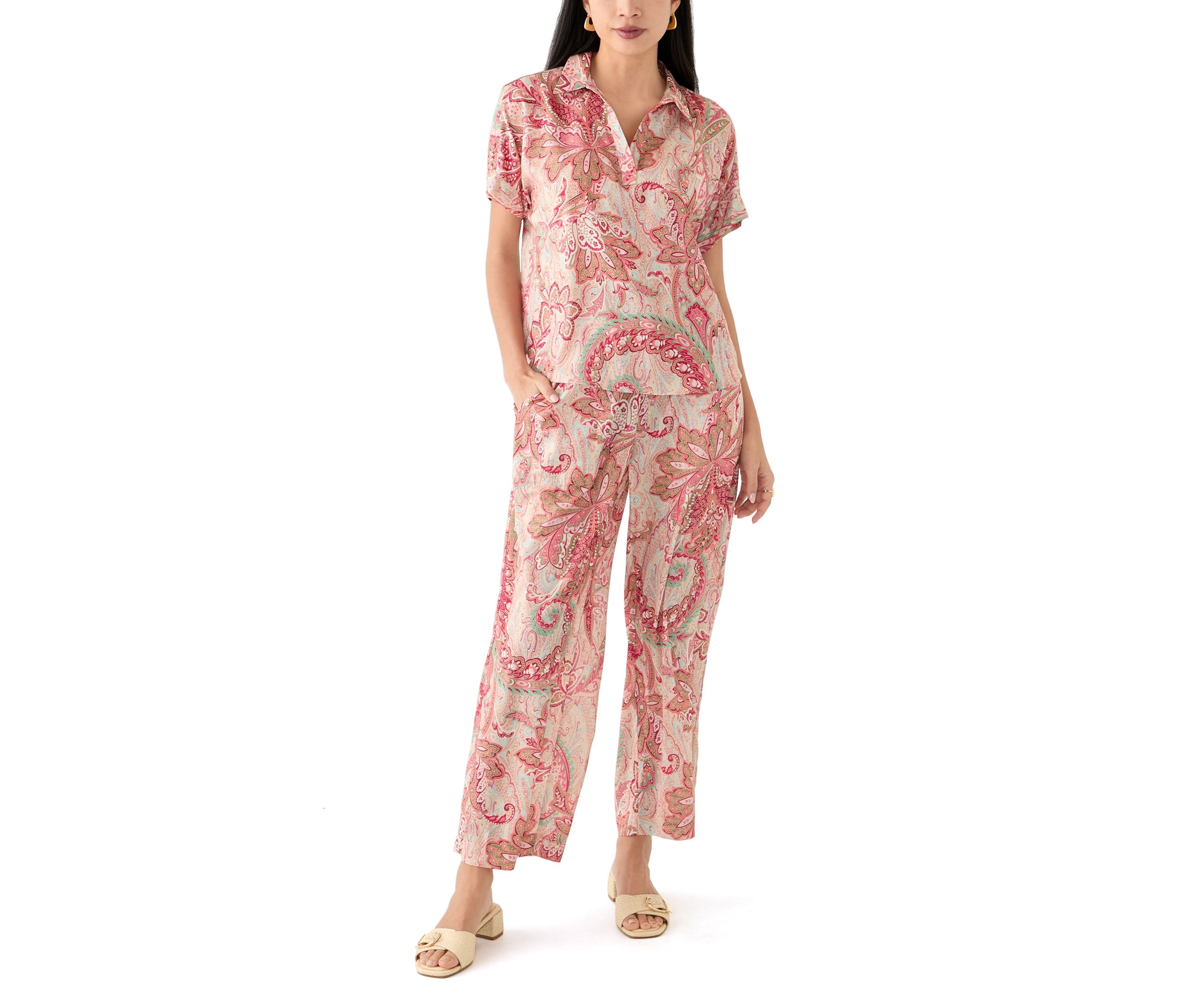 Petite Fever Washer Woven Pants