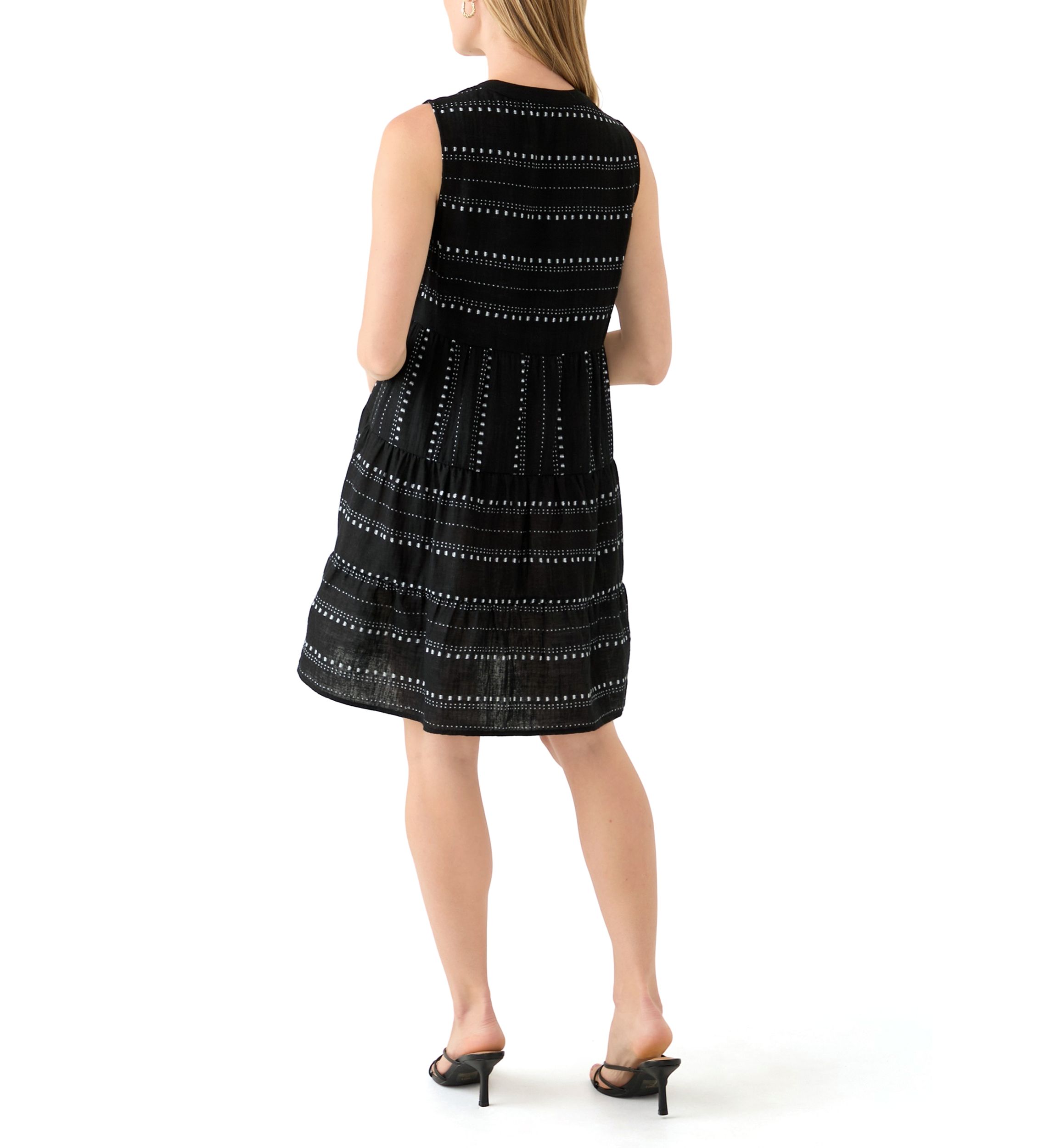 Petite Printed Gauze Mini Dress