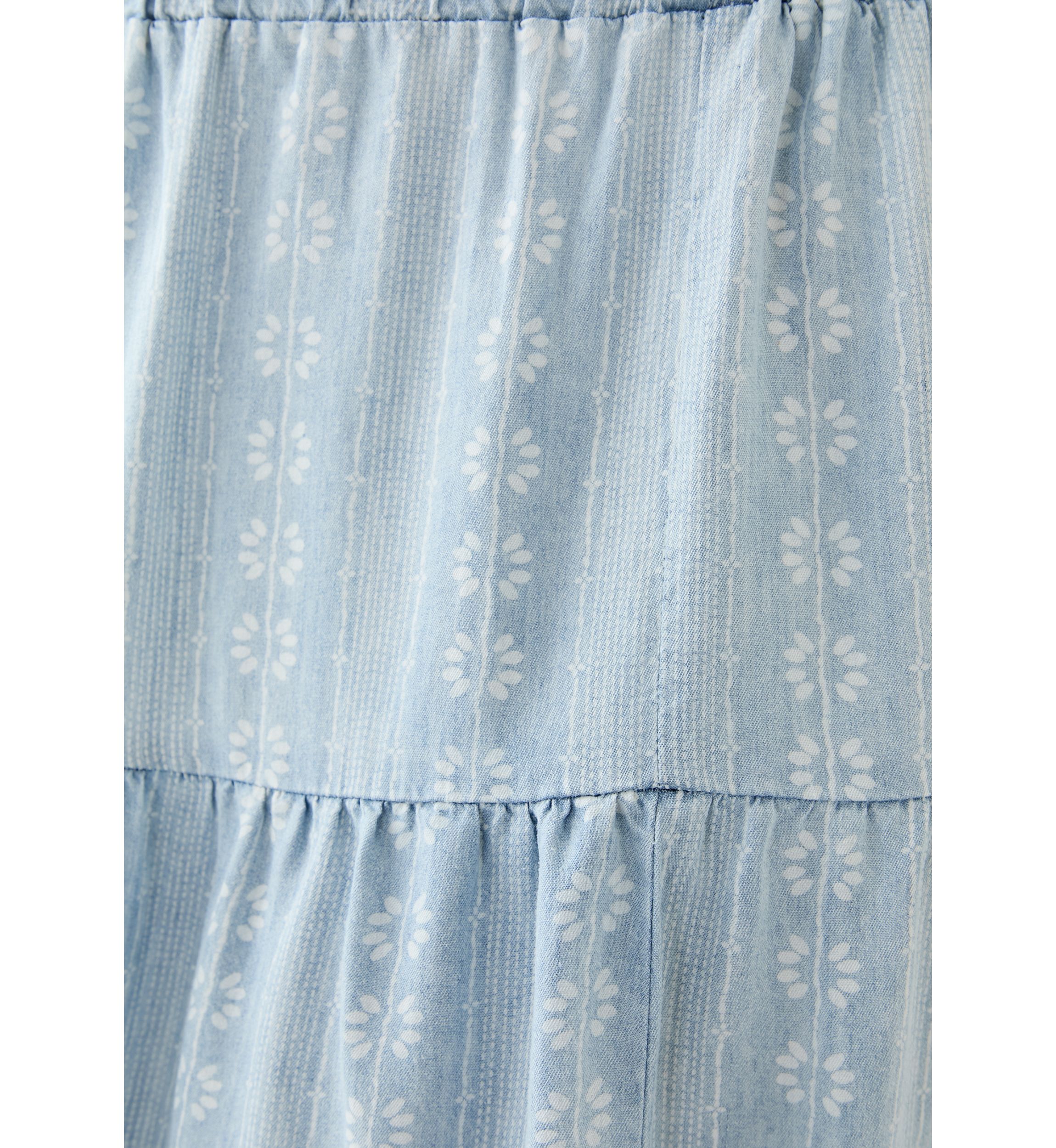 Plus Size Pull On Tiered Skirt