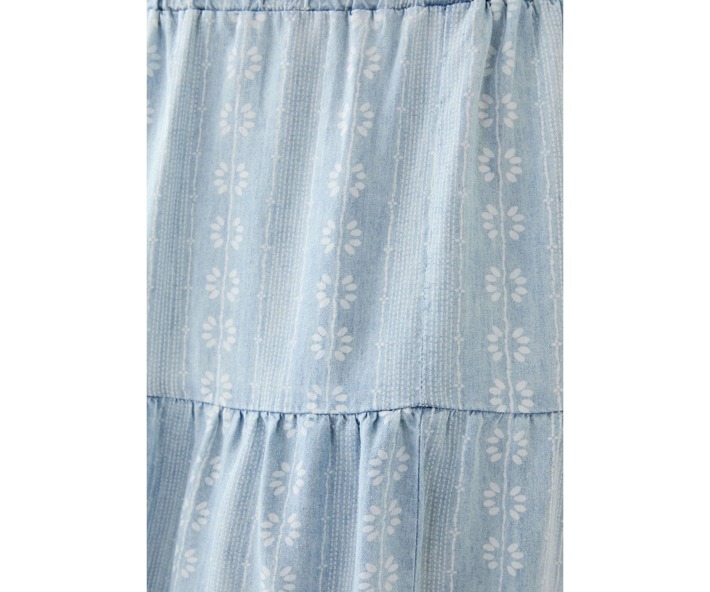 Plus Size Pull On Tiered Skirt