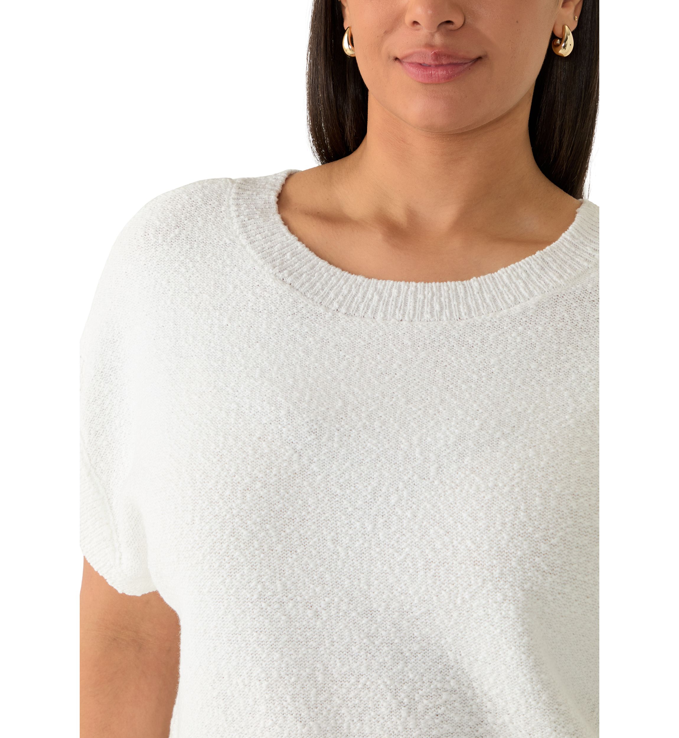 Fever Plus Size Short Sleeve Dolman Sweater | Belk