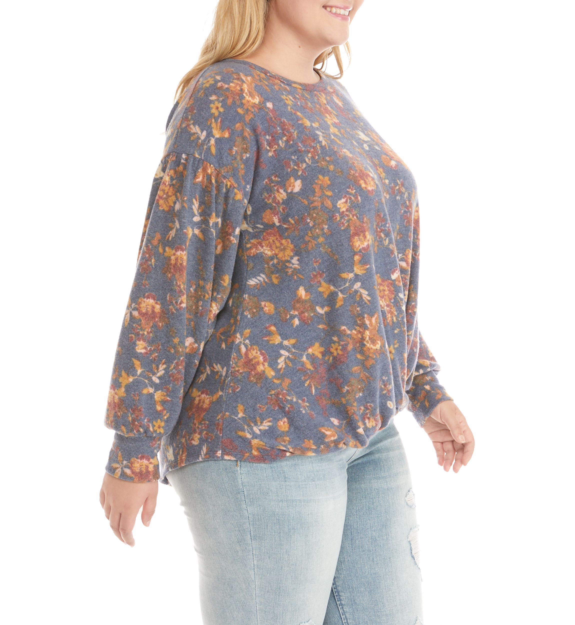 Plus Size Twist Front Pullover